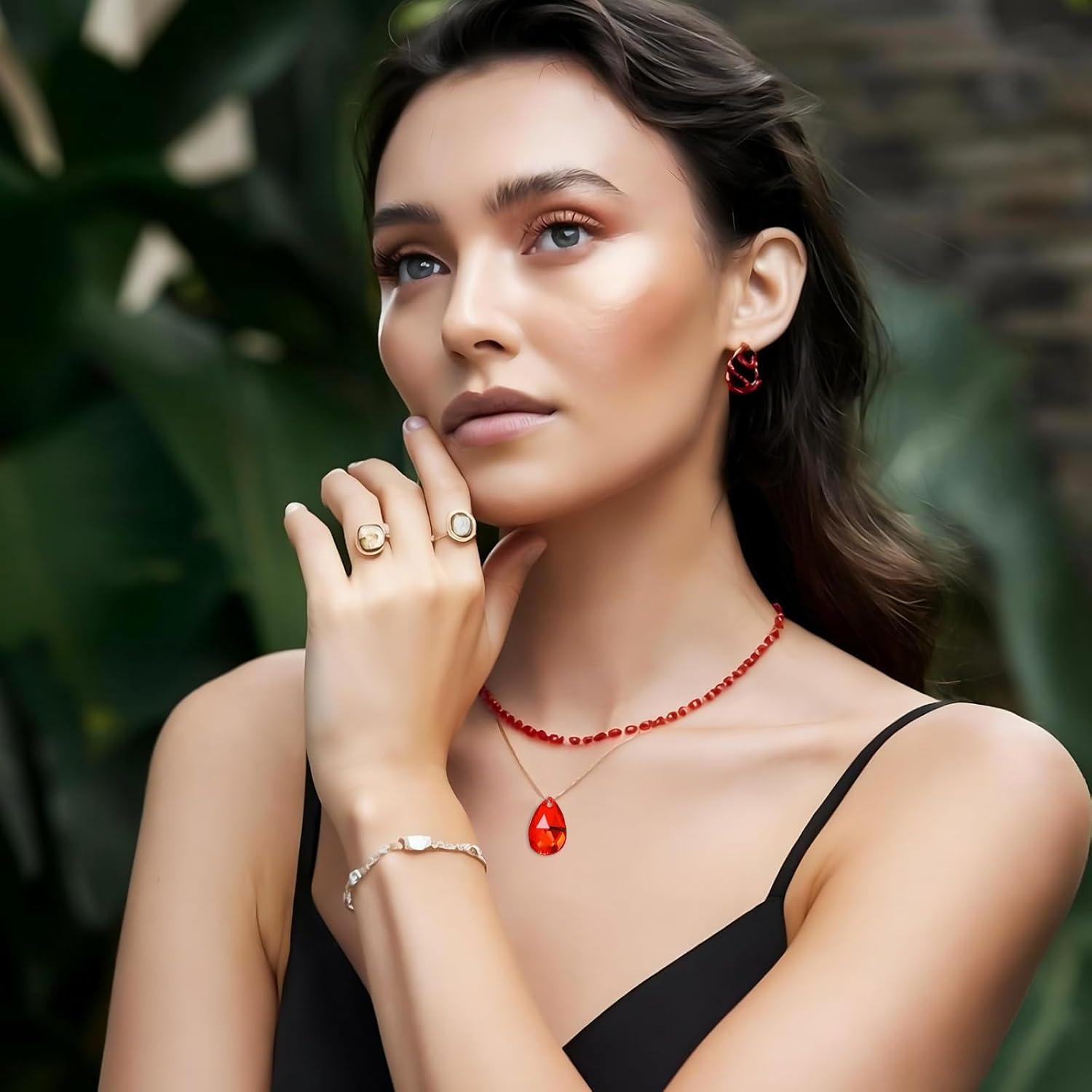 Moldes de Joyería de Resina Silicona 2PCS - Gota y Óvalo