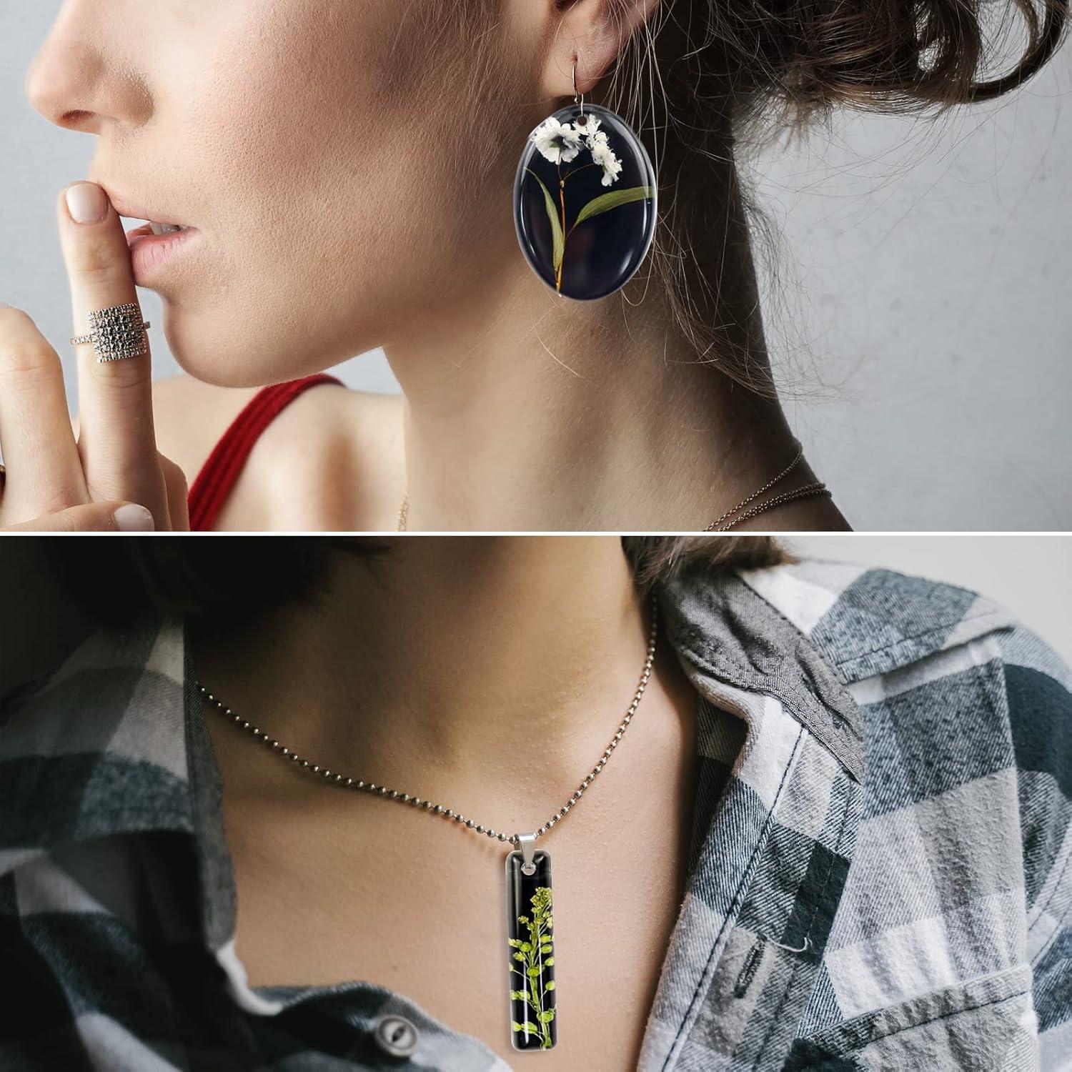 Moldes de Joyería de Silicona Japleed - 2 Pcs para DIY