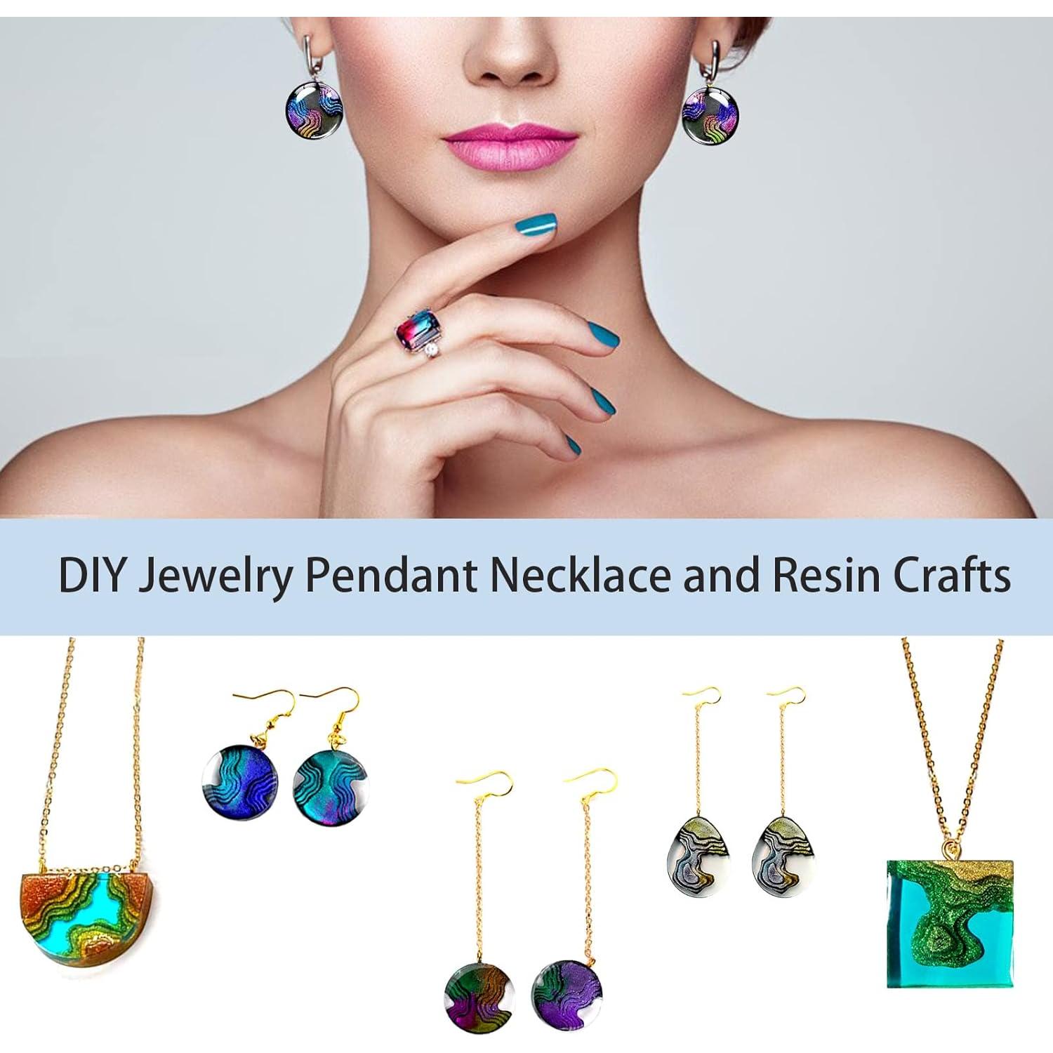 Moldes de Silicona para Joyería ZQYSING 4 Piezas Isla Oceánica