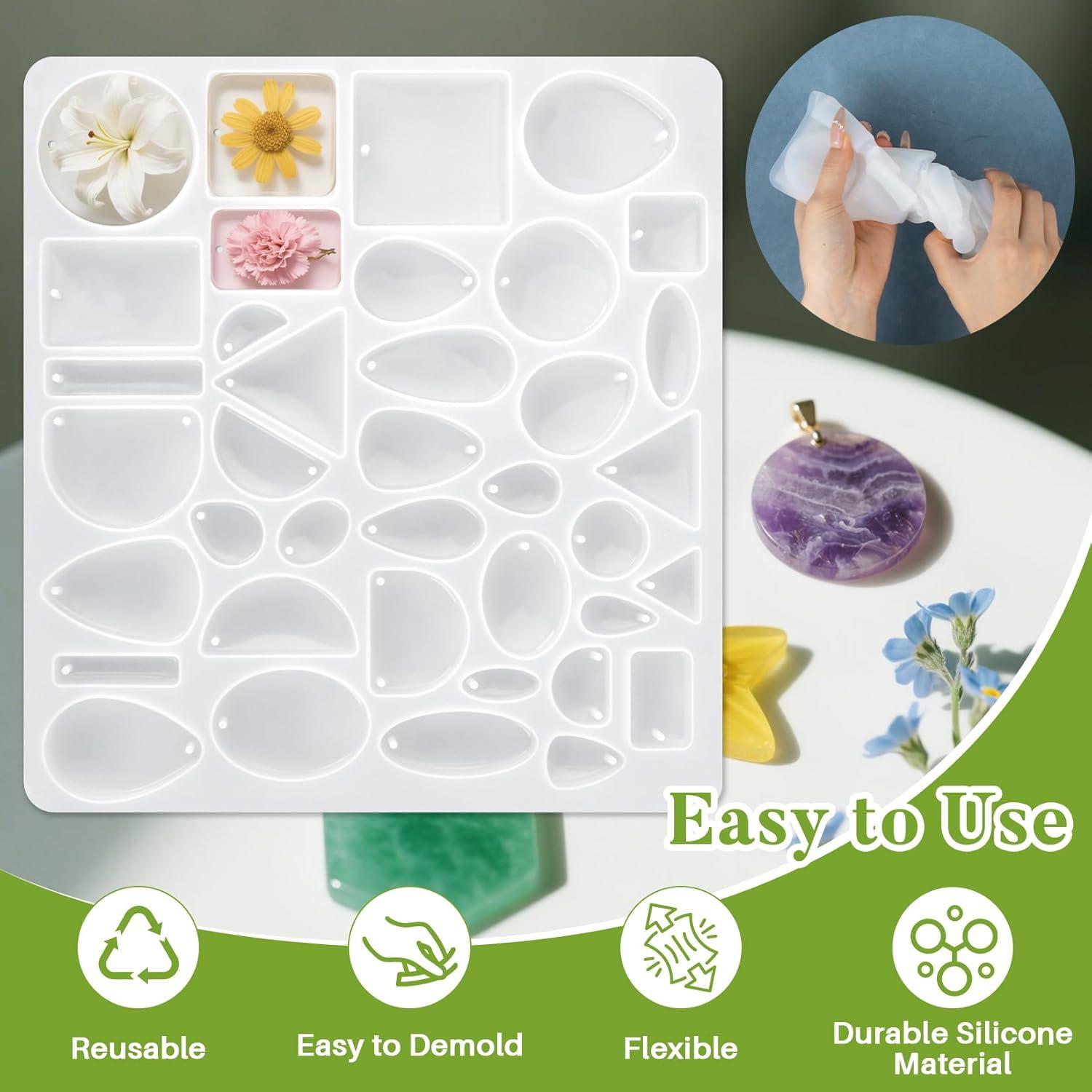 Moldes de Joyería de Silicona XX-Moldes 23.4x20.8cm Reutilizables