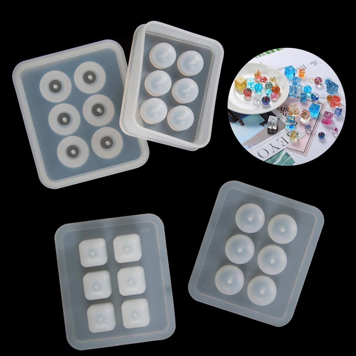 Moldes de Resina Suhome 12 Pcs para Joyería - 6 Formas