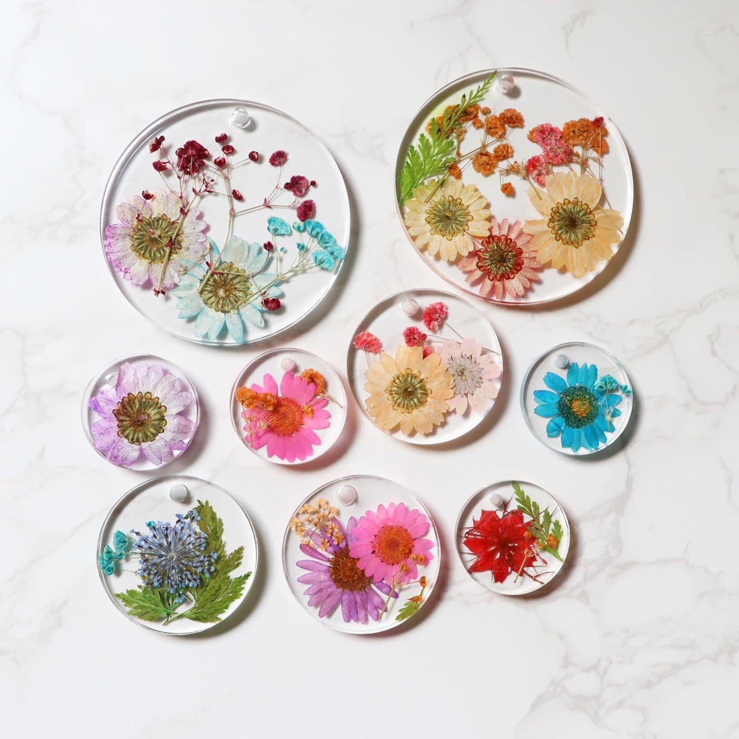 Set de 3 Moldes de Silicona para Resina F FYJS - Redondos