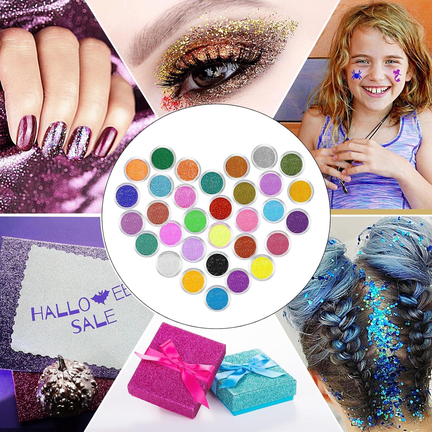 Kit de Tatuajes Temporales Brillantes XiQiDianr 32 Colores