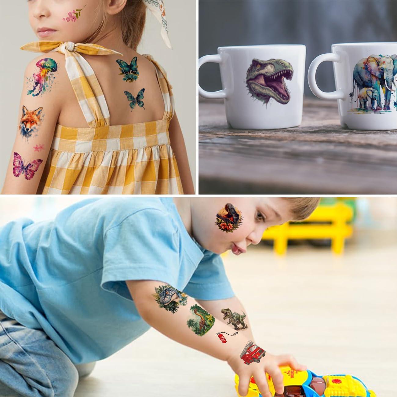 Tatuajes Temporales CHARLENT - 320 Estilos para Niños