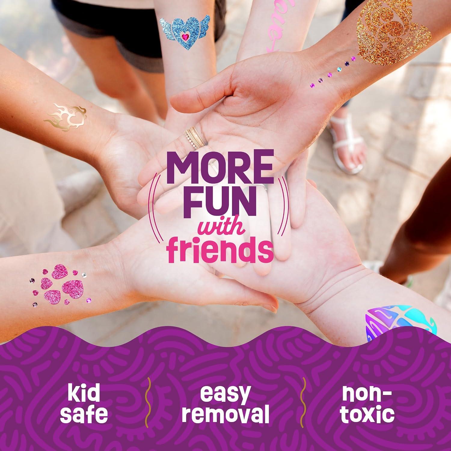 Kit de Tatuajes Temporales Brillantes Pretty Me - Niñas