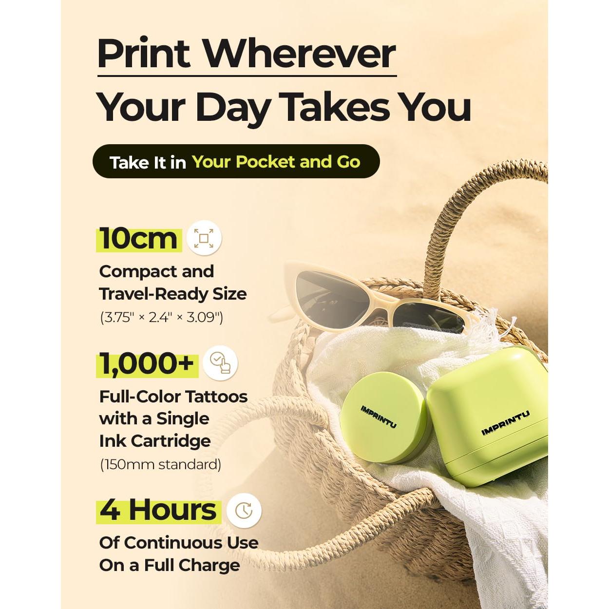 Impresora de Tatuajes Temporales IMPRINTU - Juego Completo