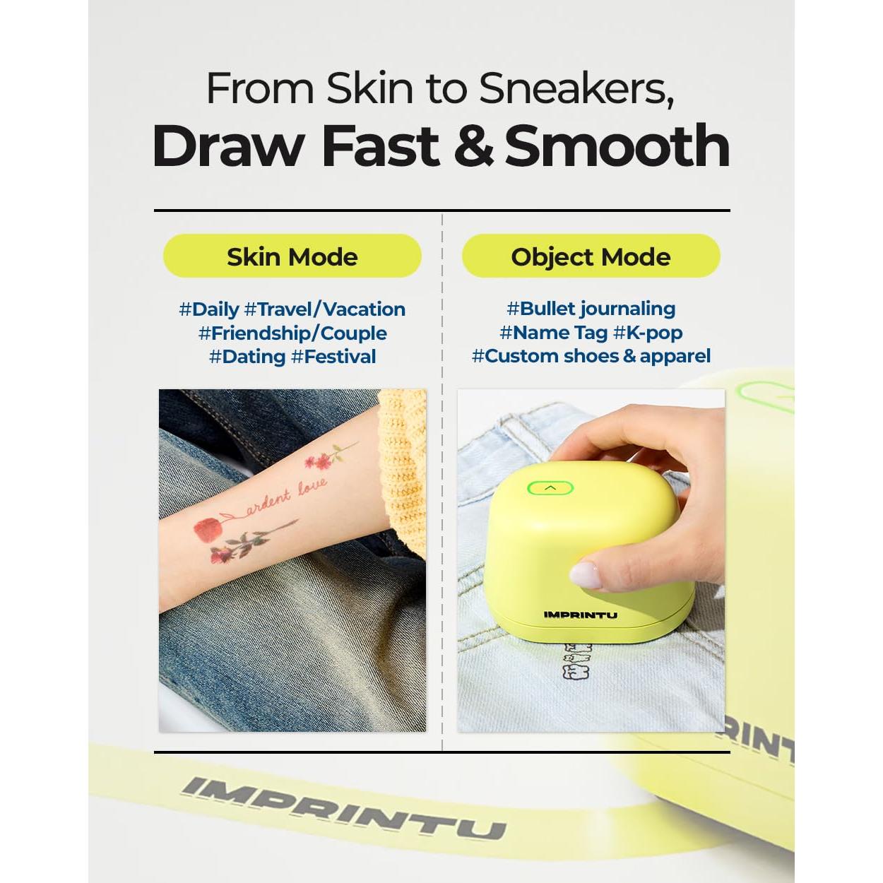 Impresora de Tatuajes Temporales IMPRINTU - Juego Completo