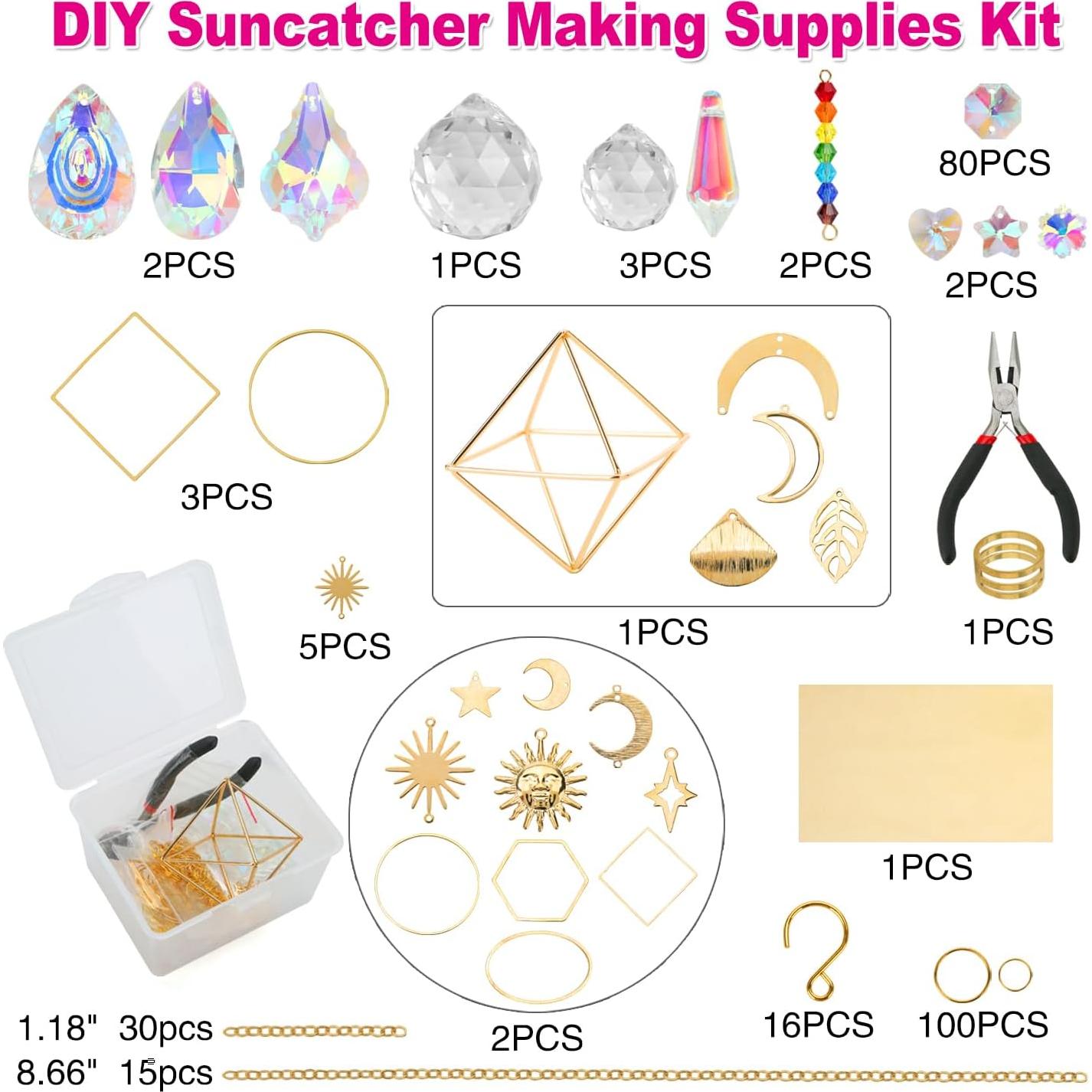 Kit de Suncatchers DIY 400 Piezas HYBEADS - Manualidades Cristales