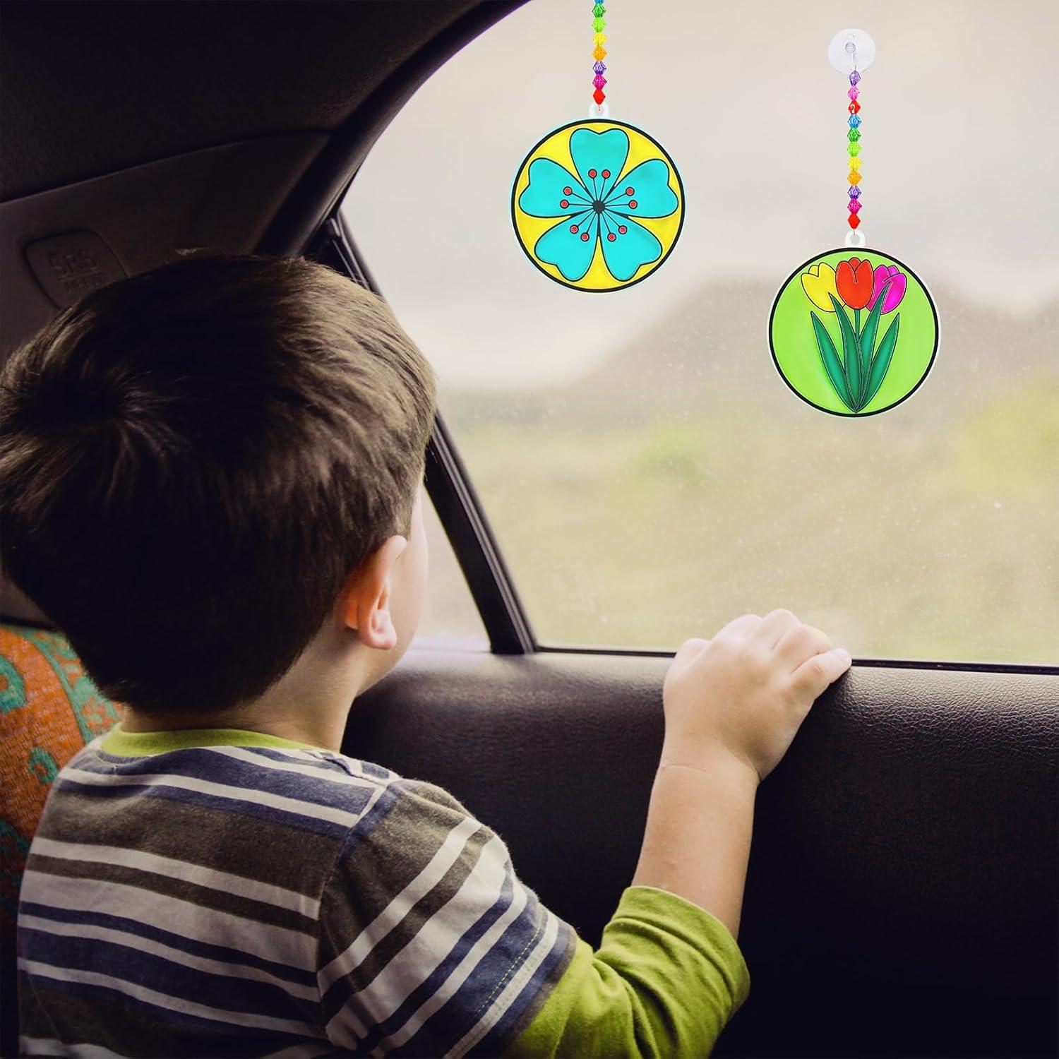 Kit de Pintura Atrapasoles Flores Primavera Winlyn 24 Piezas