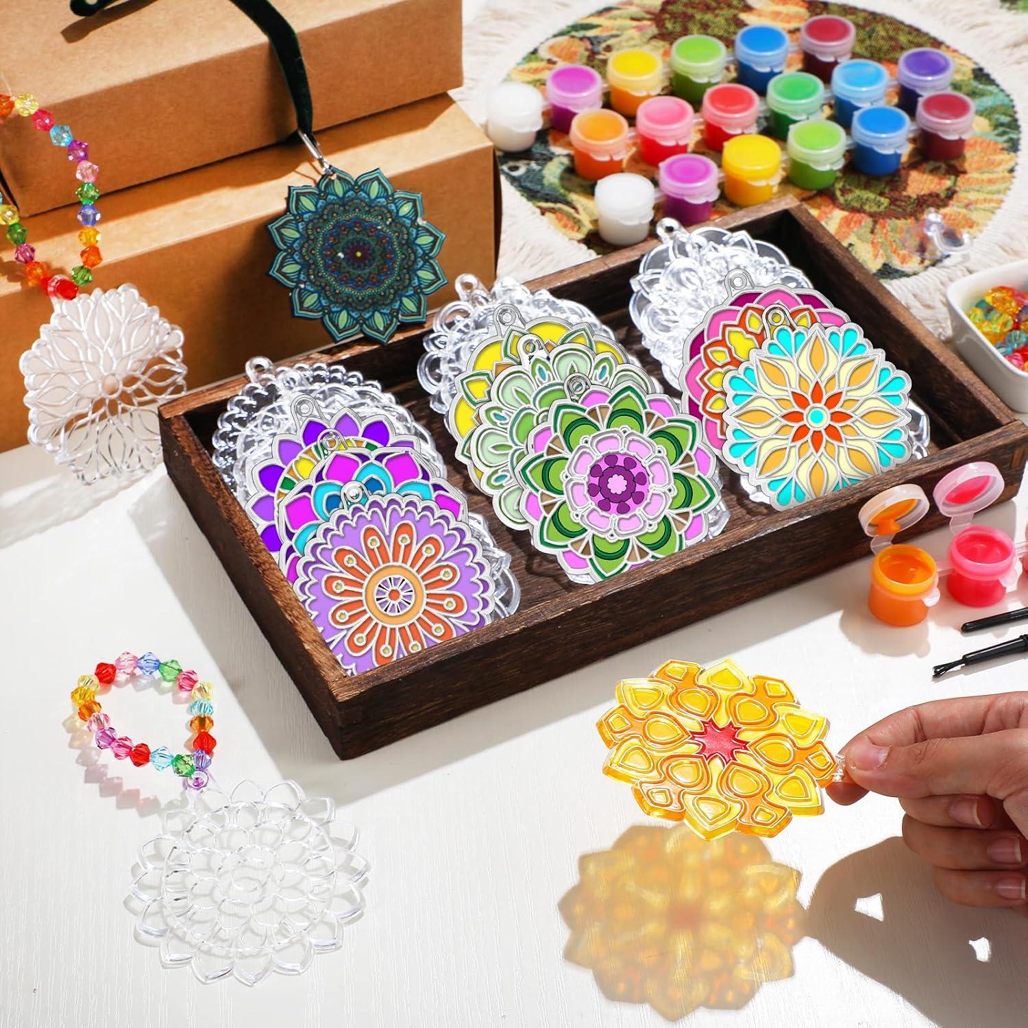 30 Kits de Arte Suncatchers Mandala WinnerWhy para Niños