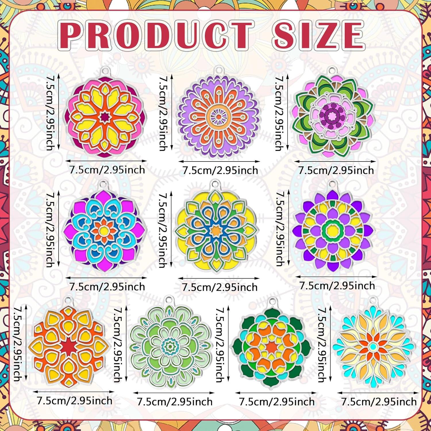 30 Kits de Arte Suncatchers Mandala WinnerWhy para Niños