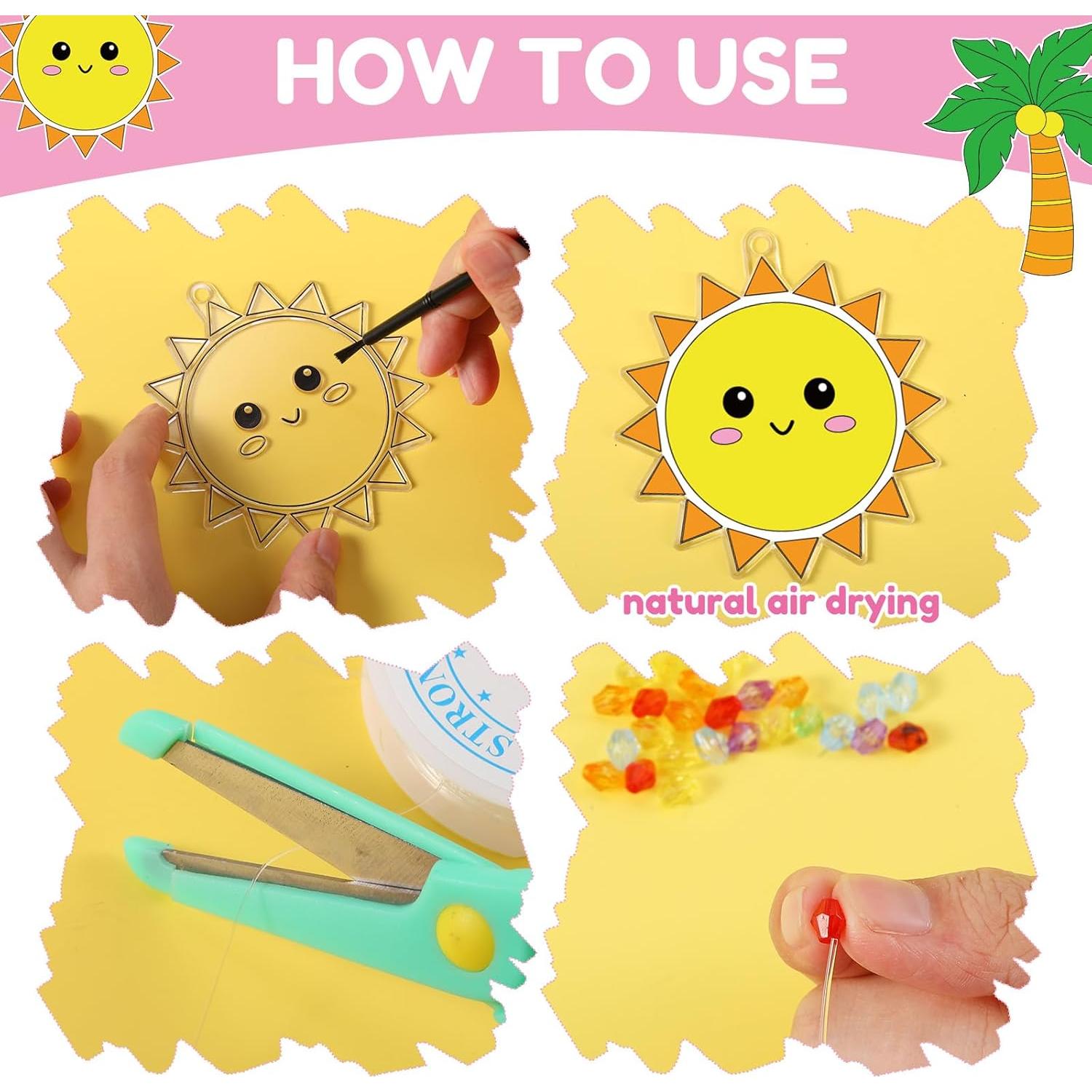 Kit de Manualidades Suncatchers Dunzoom 30 Piezas Verano Playa