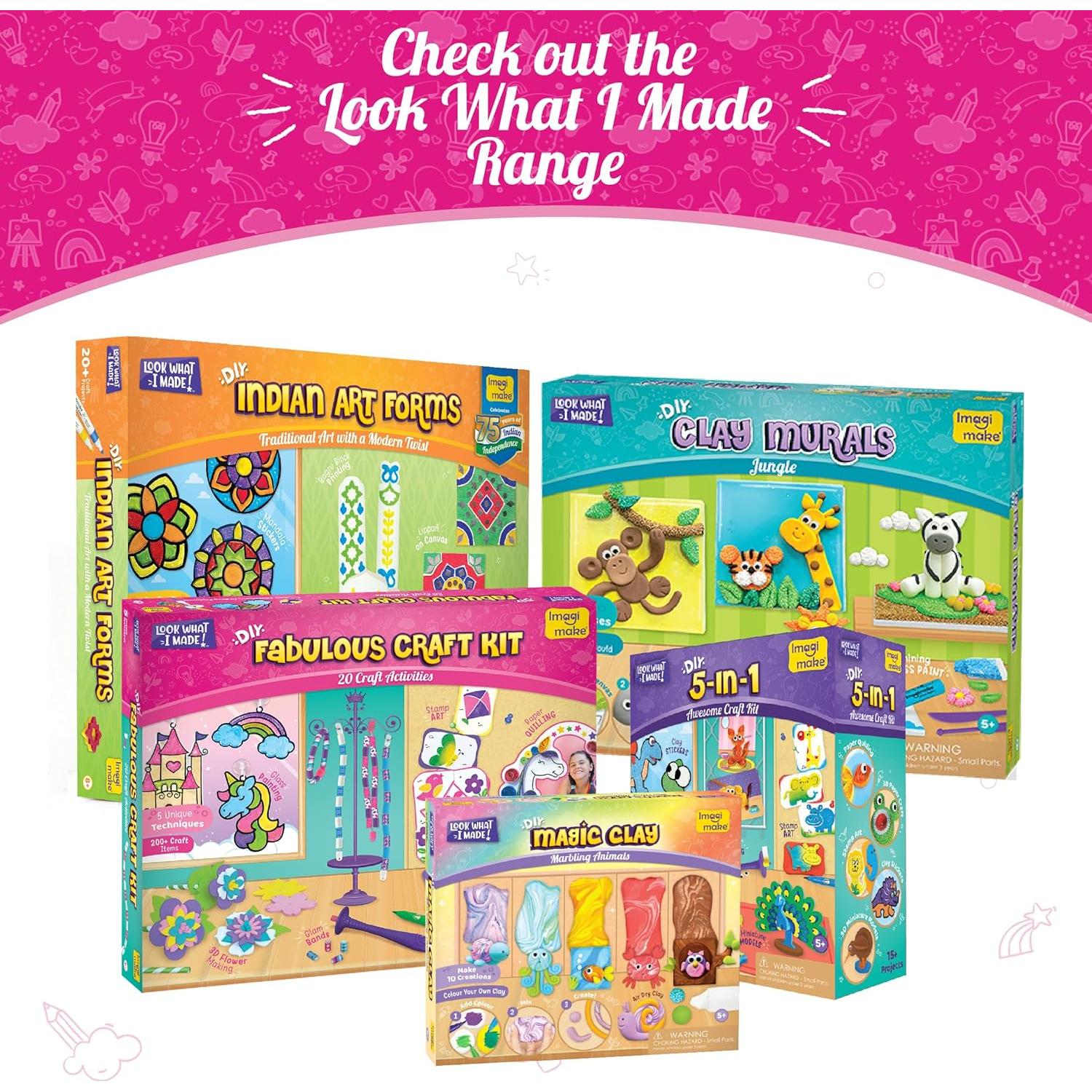 Imagimake Window Art Unicorn | Stained Glass Kit | Unicorn Girls Toys Age 6-8 | 6 Year Old Girl Birthday Gift | Art and Crafts for Girls 8-12 | DIY Suncatcher Kit for 5,6,7,8,9,10,11,12 Year Old Kids