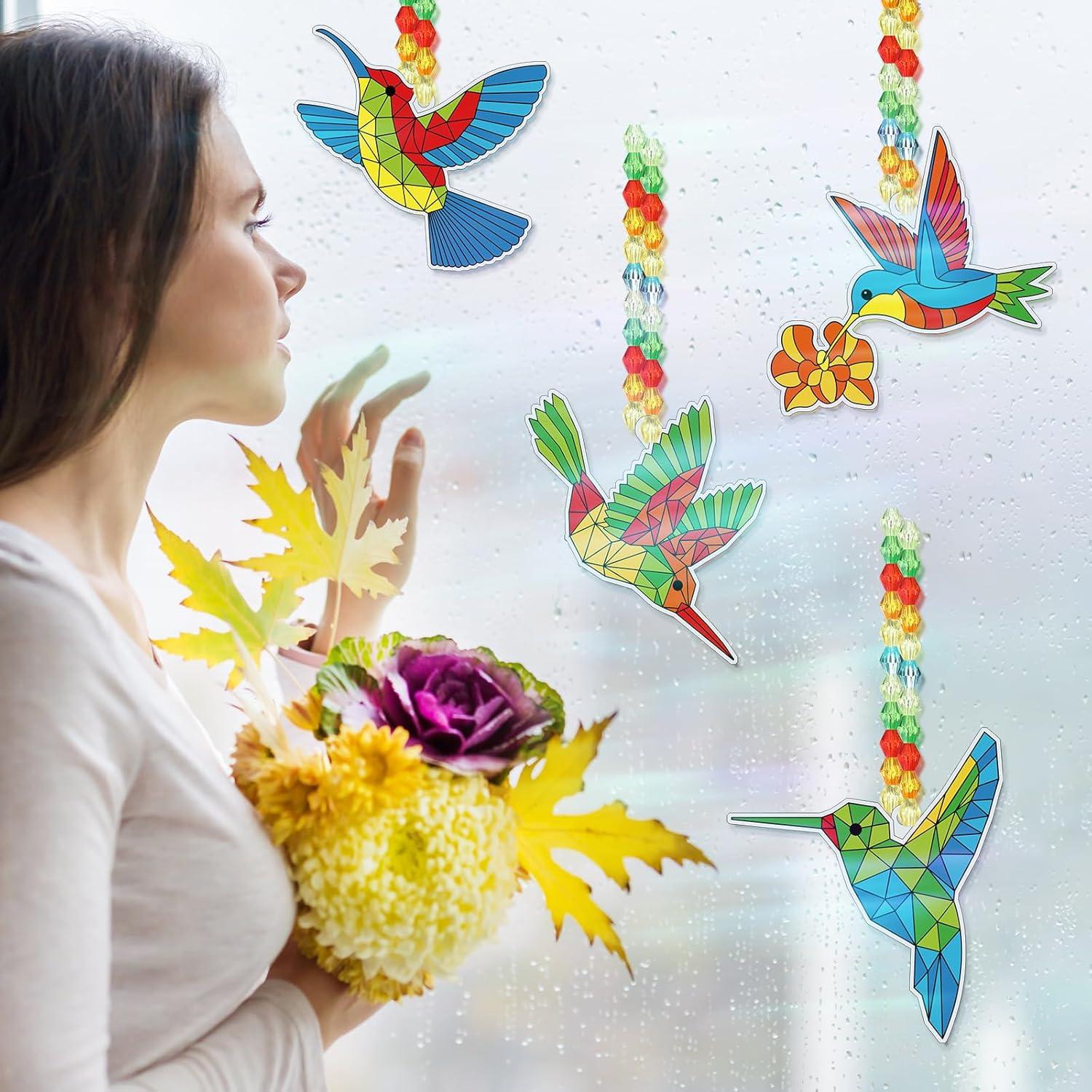 Kit de Manualidades Pasimy 36 Piezas Colgantes de Colibrí DIY