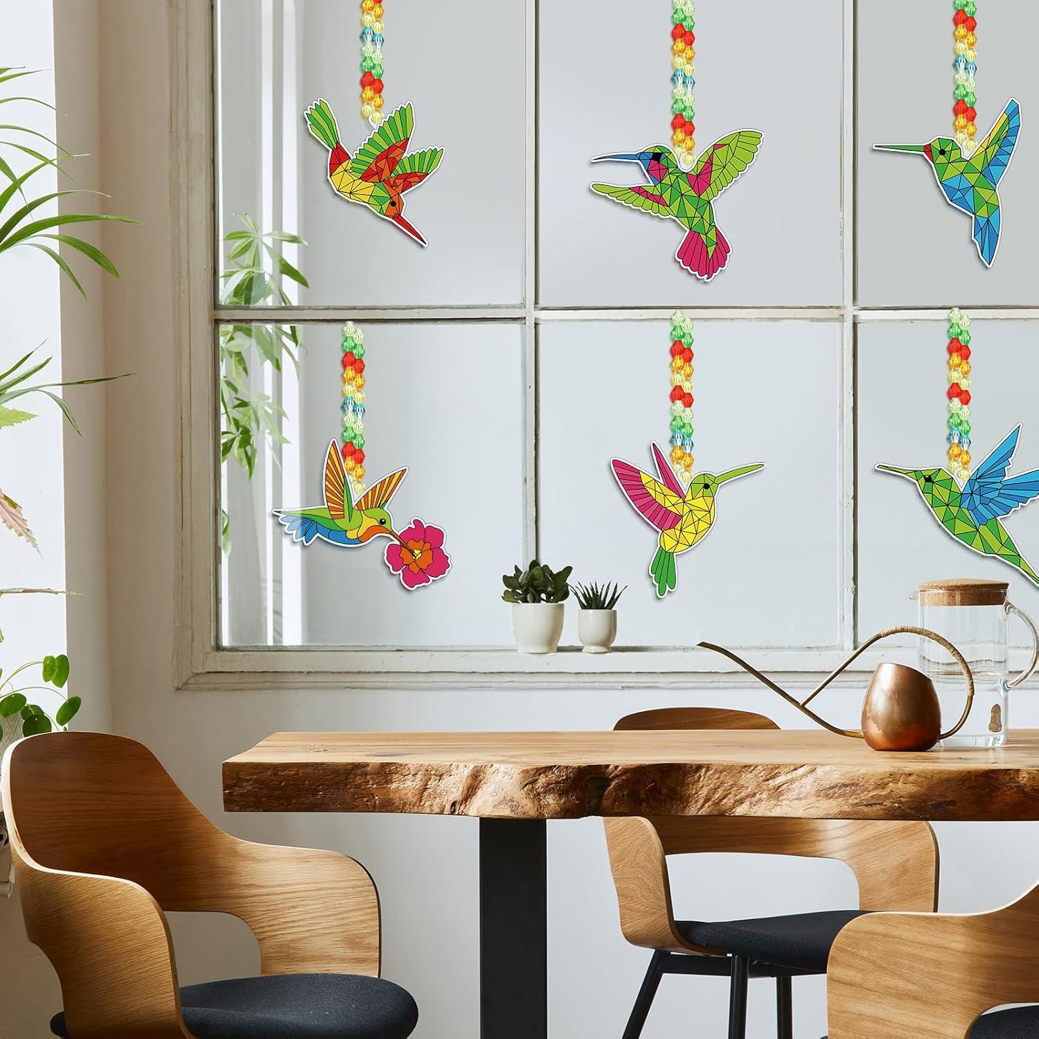Kit de Manualidades Pasimy 36 Piezas Colgantes de Colibrí DIY