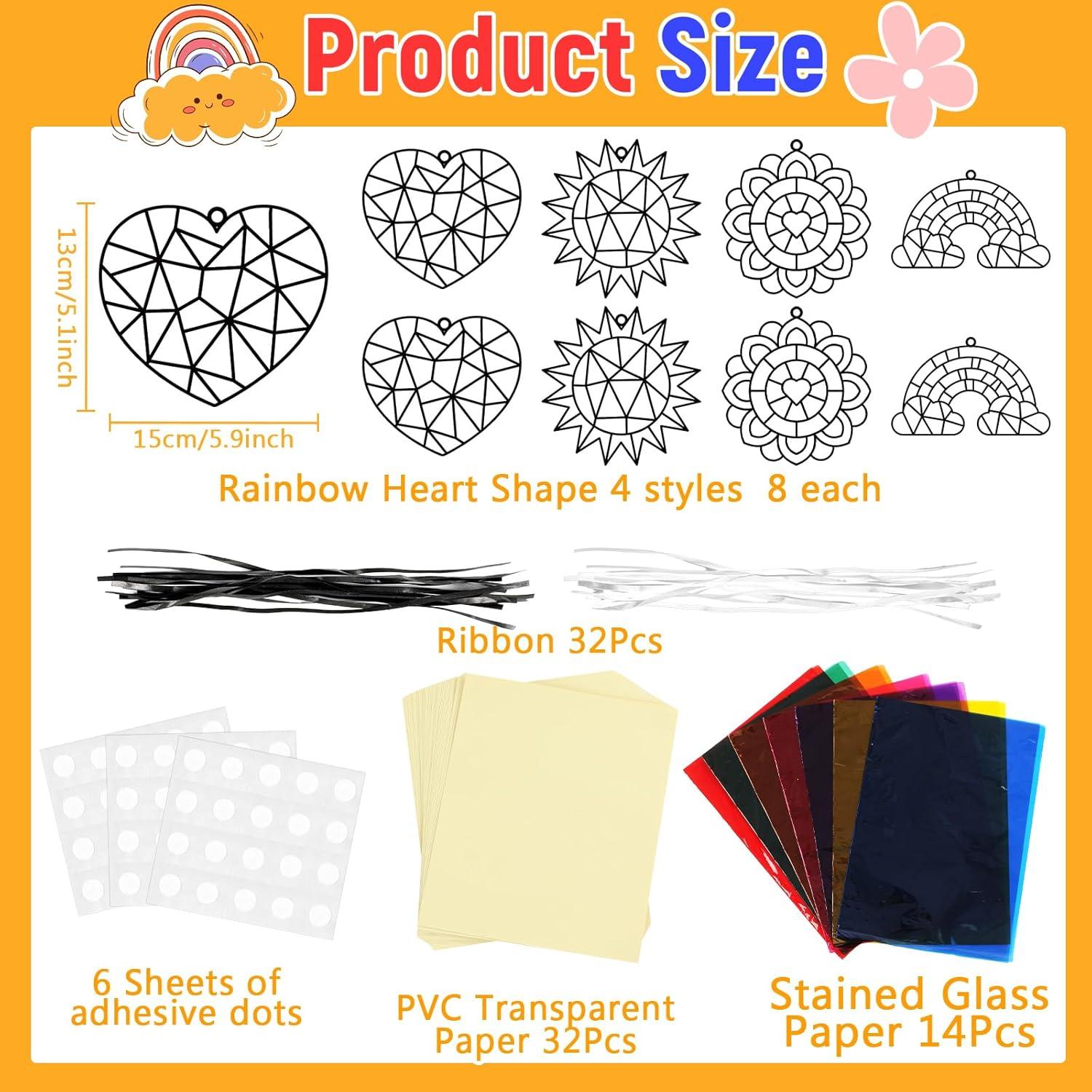 Kit de Manualidades Suncatchers Lonfliness 104 Piezas para Niños