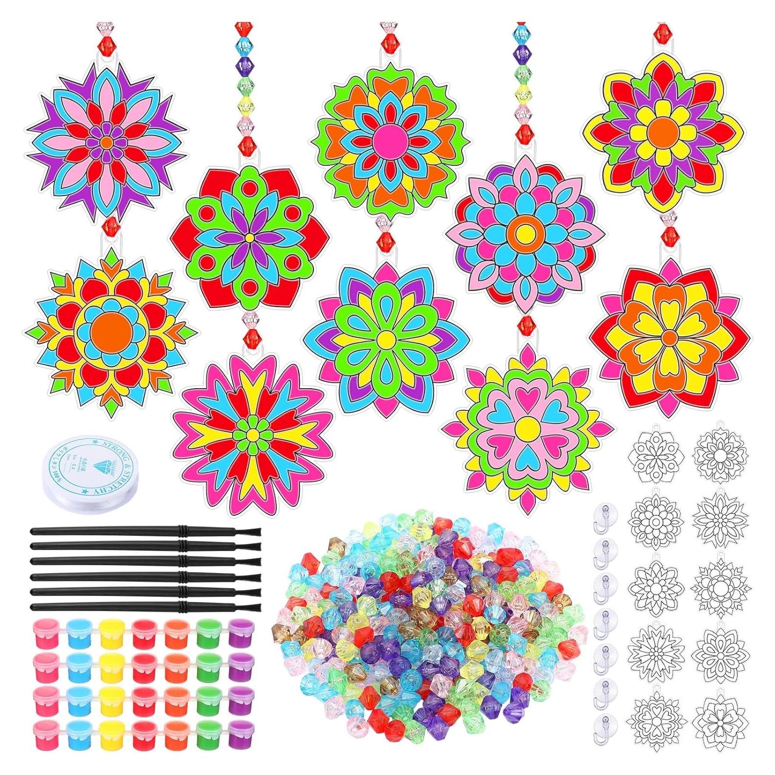 Kit de Manualidades Sonwyoung 30 Sets Atrapa Rayos de Sol Mandala