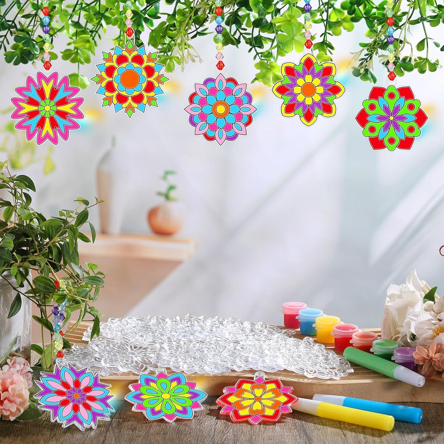 Kit de Manualidades Sonwyoung 30 Sets Atrapa Rayos de Sol Mandala