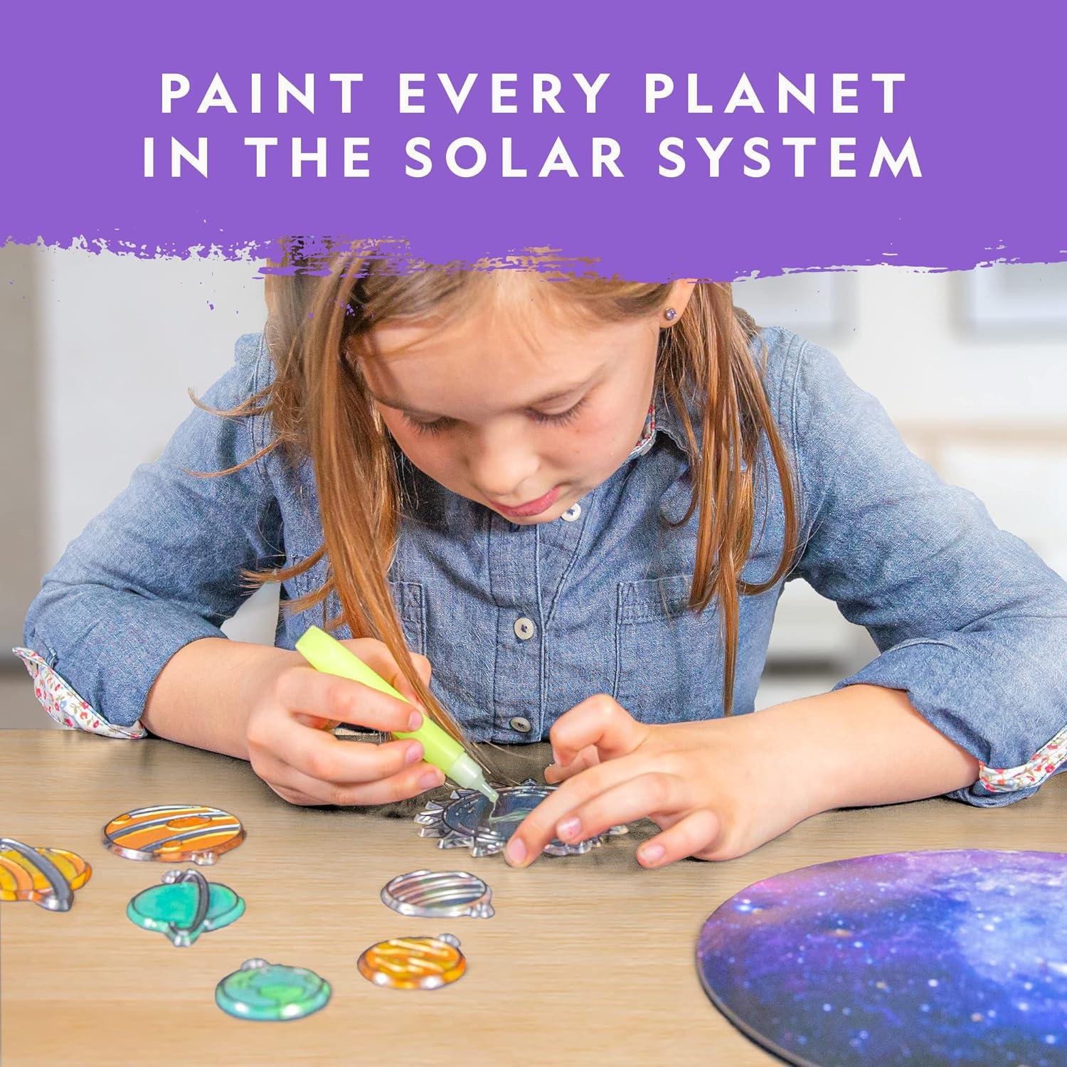 Kit de Manualidades de Vidrio Templado National Geographic - Sistema Solar Brillante