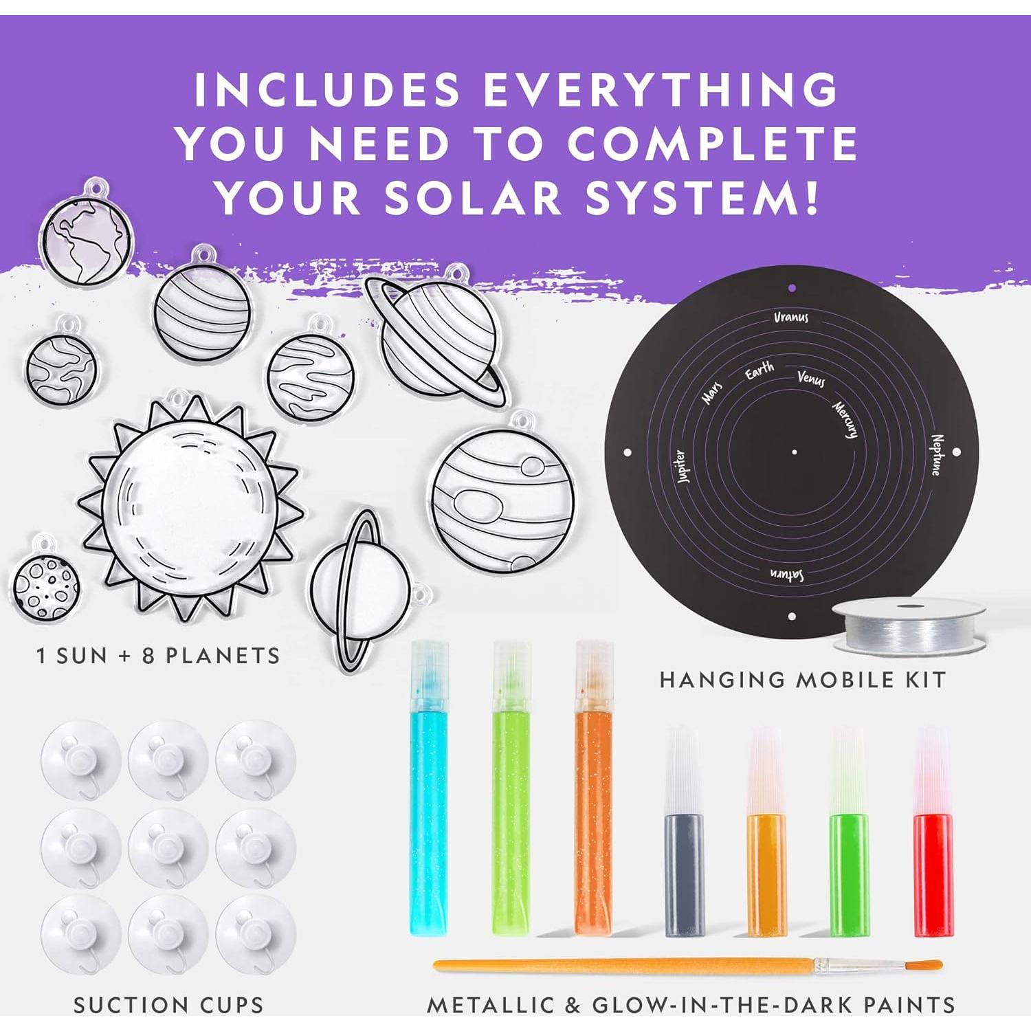 Kit de Manualidades de Vidrio Templado National Geographic - Sistema Solar Brillante