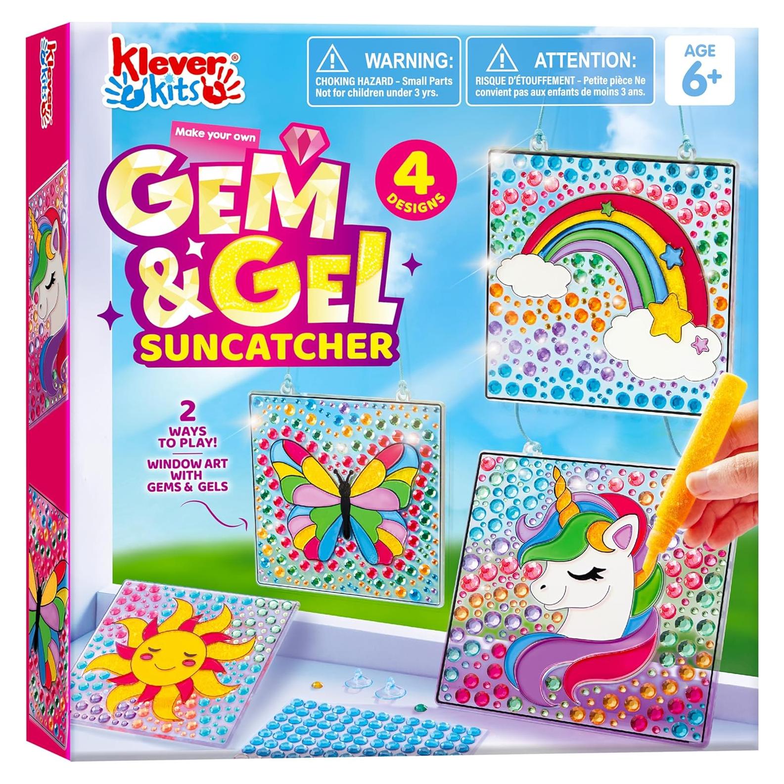 Klever Kits Suncatcher Arte de Ventana 4 Piezas para Niños
