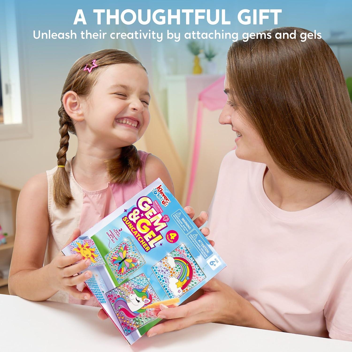 Klever Kits Suncatcher Arte de Ventana 4 Piezas para Niños