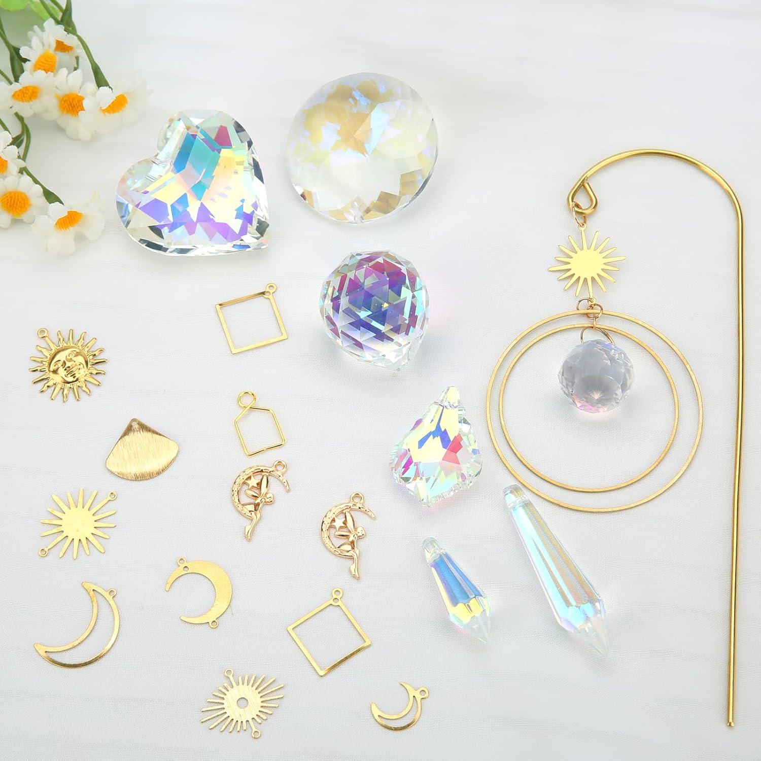 Kit de Atrapa Sol DIY HYBEADS 260 Piezas Cristal Decorativo