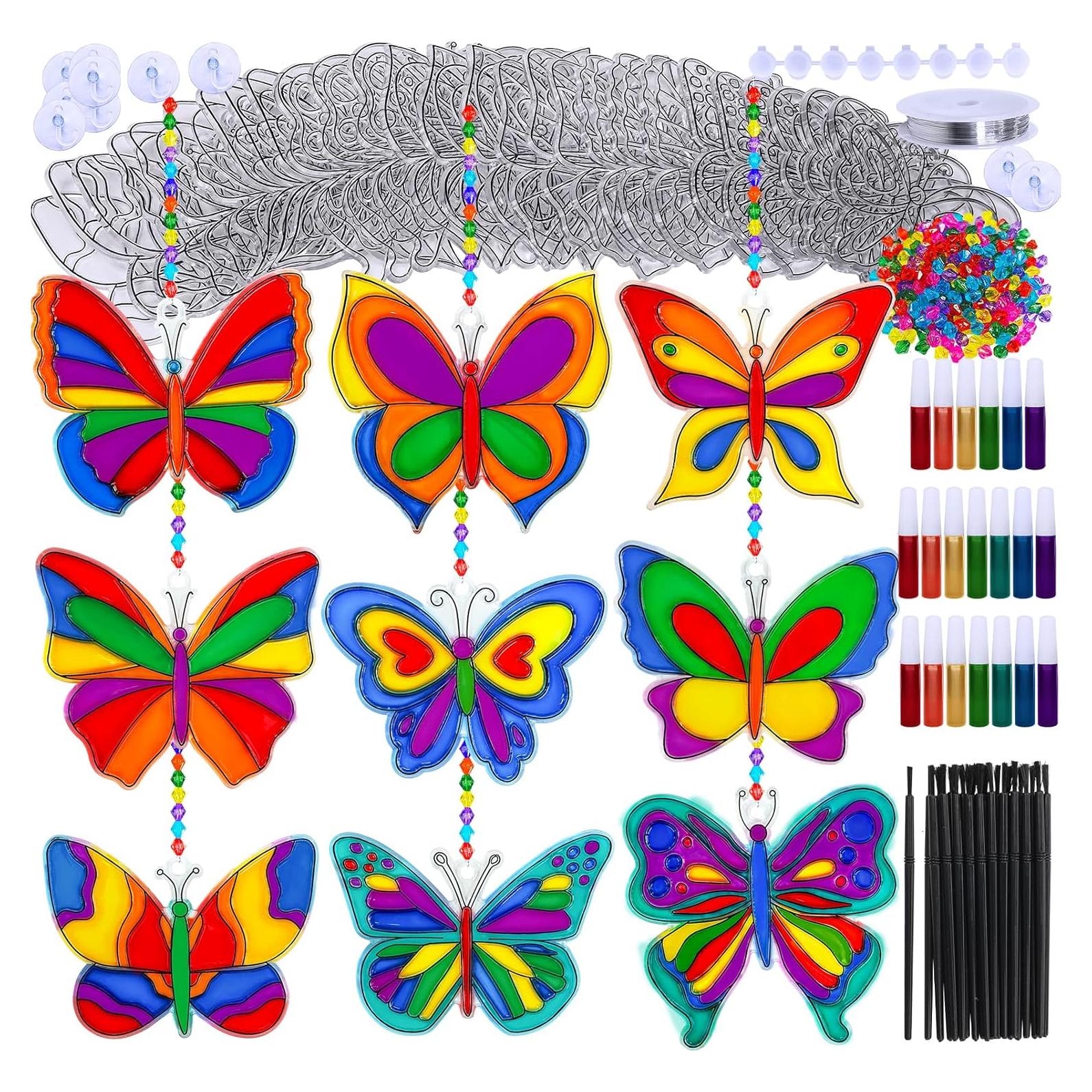 Kit de Manualidades Winlyn 27 Piezas Atrapasol Mariposa DIY