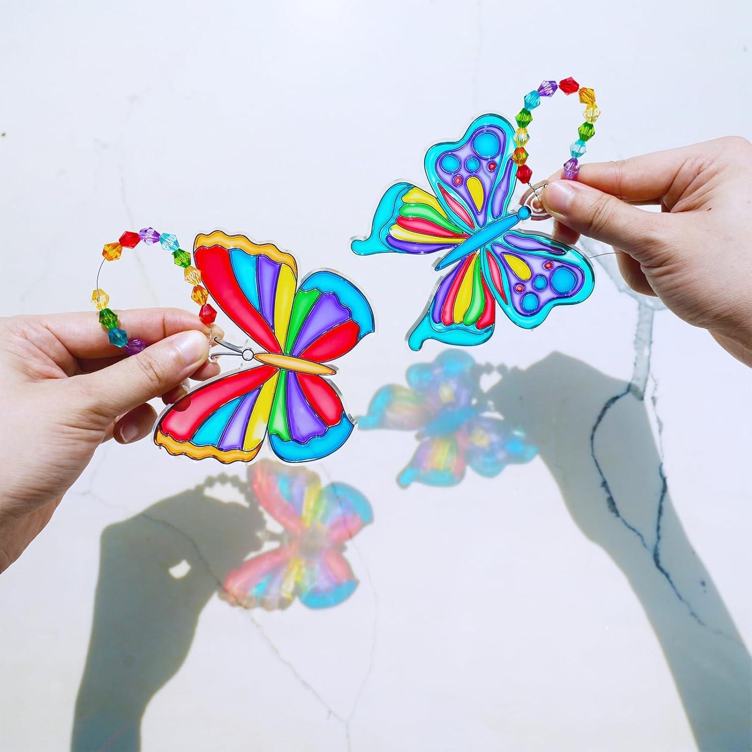 Kit de Manualidades Winlyn 27 Piezas Atrapasol Mariposa DIY