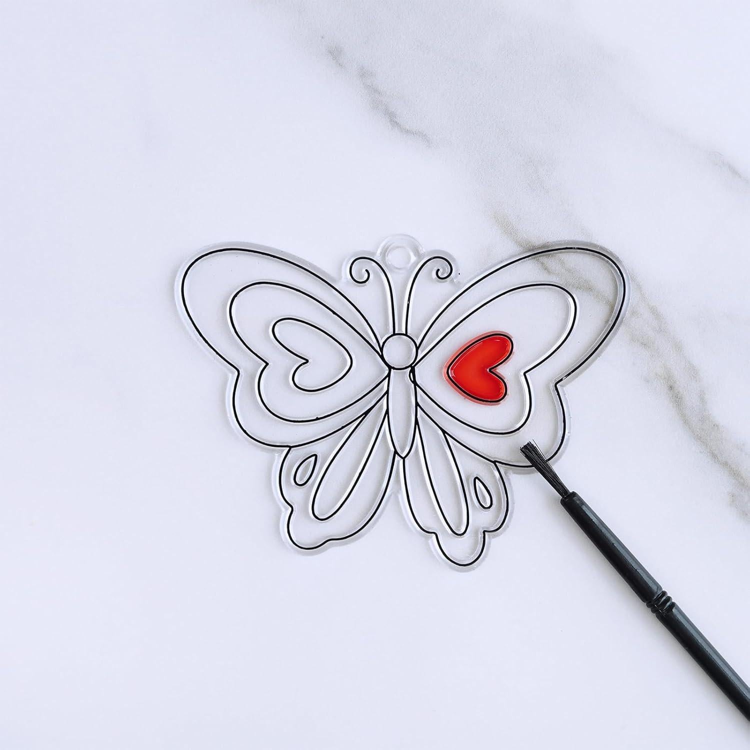 Kit de Manualidades Winlyn 27 Piezas Atrapasol Mariposa DIY