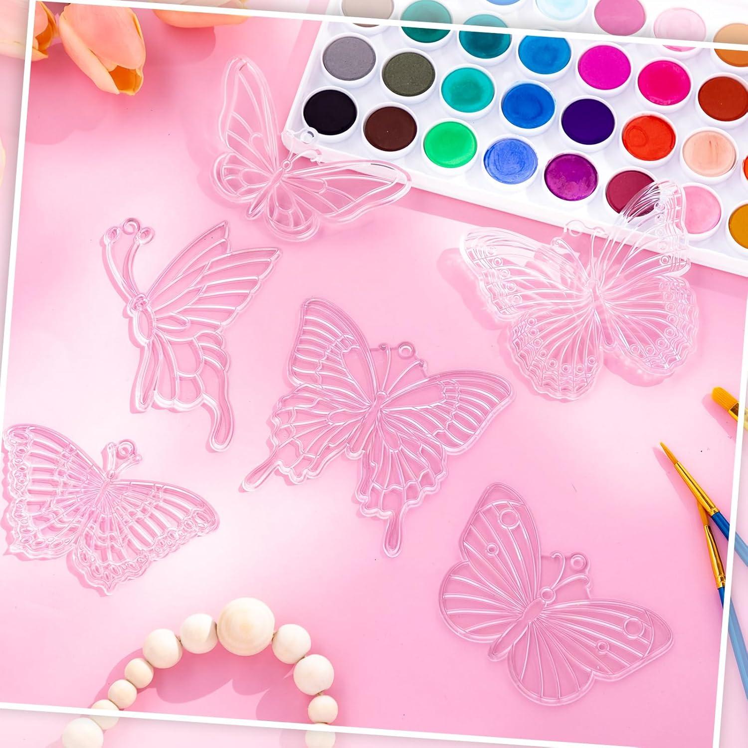 Kit de Suncatchers de Mariposa Tioncy 60 Piezas DIY
