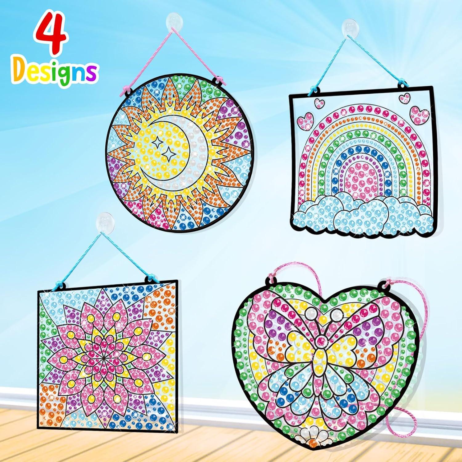 Kit de Arte de Ventana BANBBUR 4 Pcs para Niños 8-12 Años