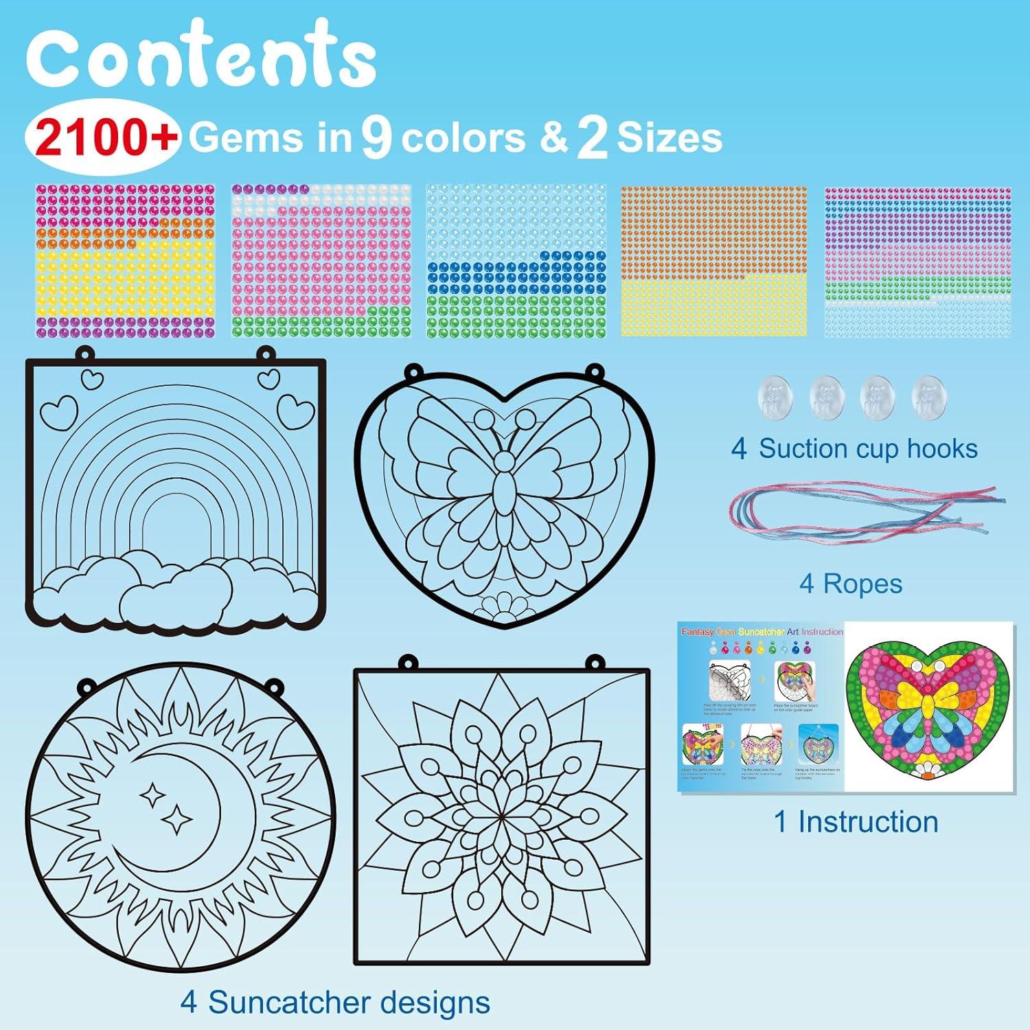 Kit de Arte de Ventana BANBBUR 4 Pcs para Niños 8-12 Años