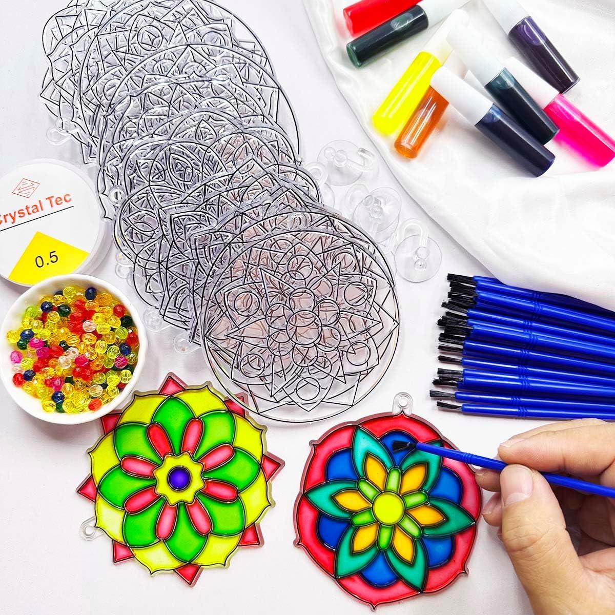 Kit de Manualidades Suncatcher Mandala AUEKIV 30 Piezas