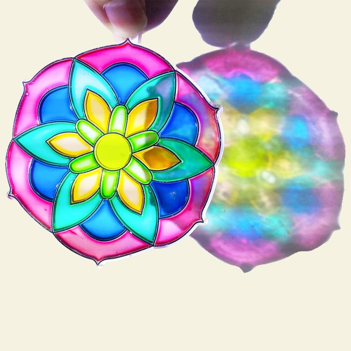 Kit de Manualidades Suncatcher Mandala AUEKIV 30 Piezas