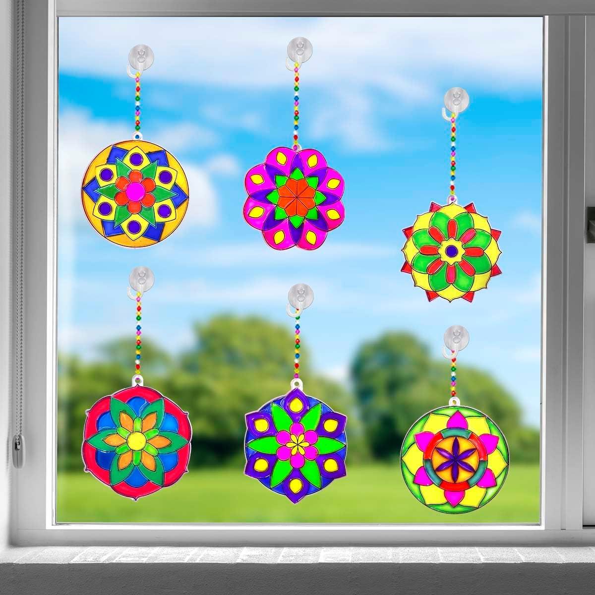 Kit de Manualidades Suncatcher Mandala AUEKIV 30 Piezas
