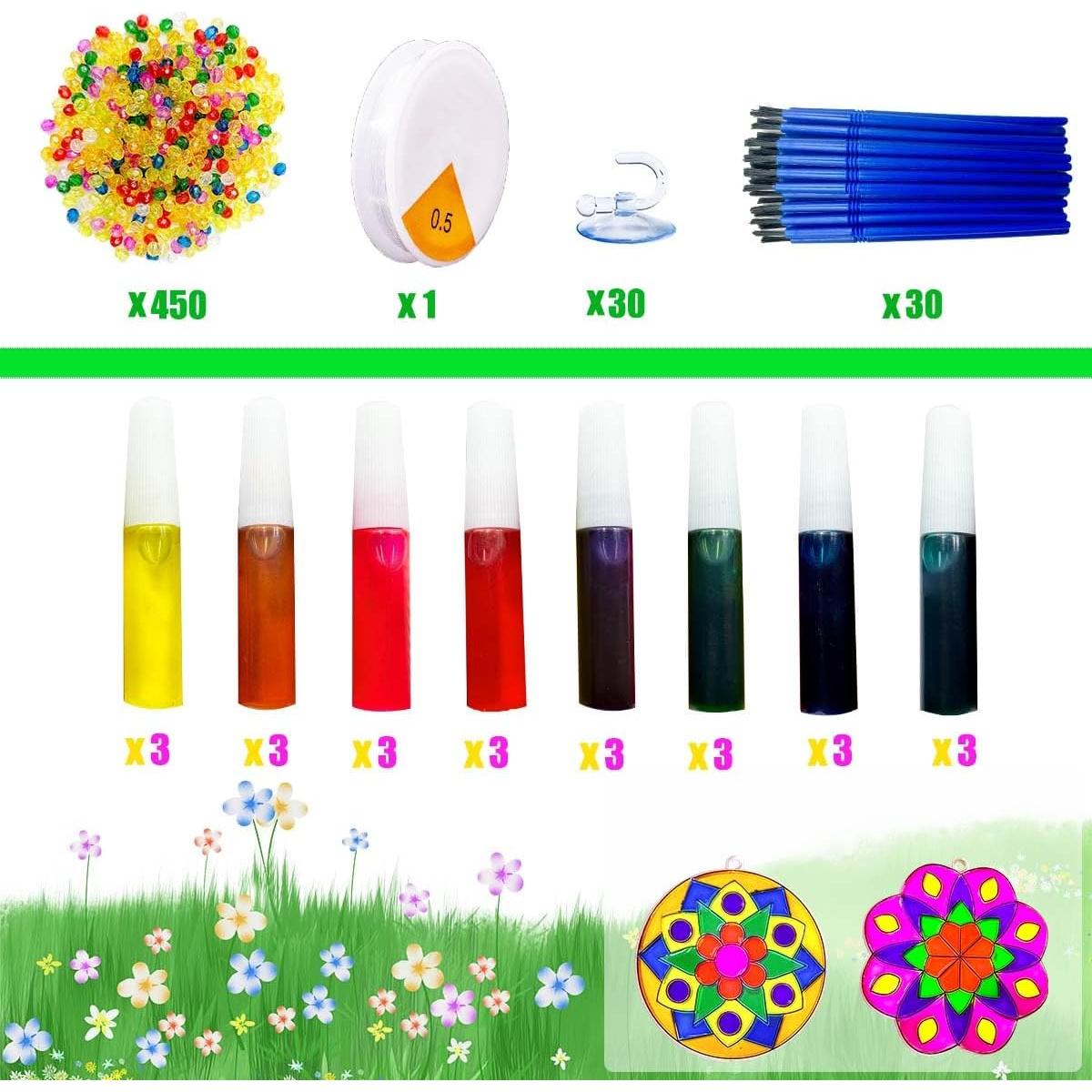 Kit de Manualidades Suncatcher Mandala AUEKIV 30 Piezas