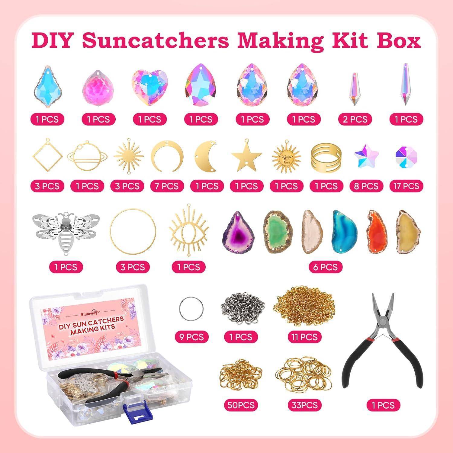 Kit de Manualidades Atrapa Luz BlumWay 168 Piezas Cristales 42 cm