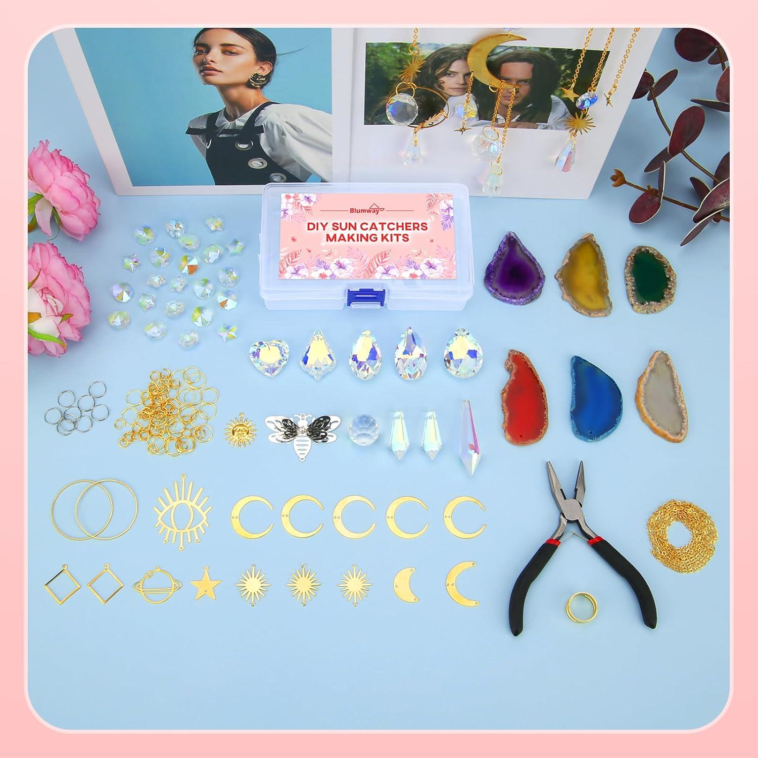 Kit de Manualidades Atrapa Luz BlumWay 168 Piezas Cristales 42 cm