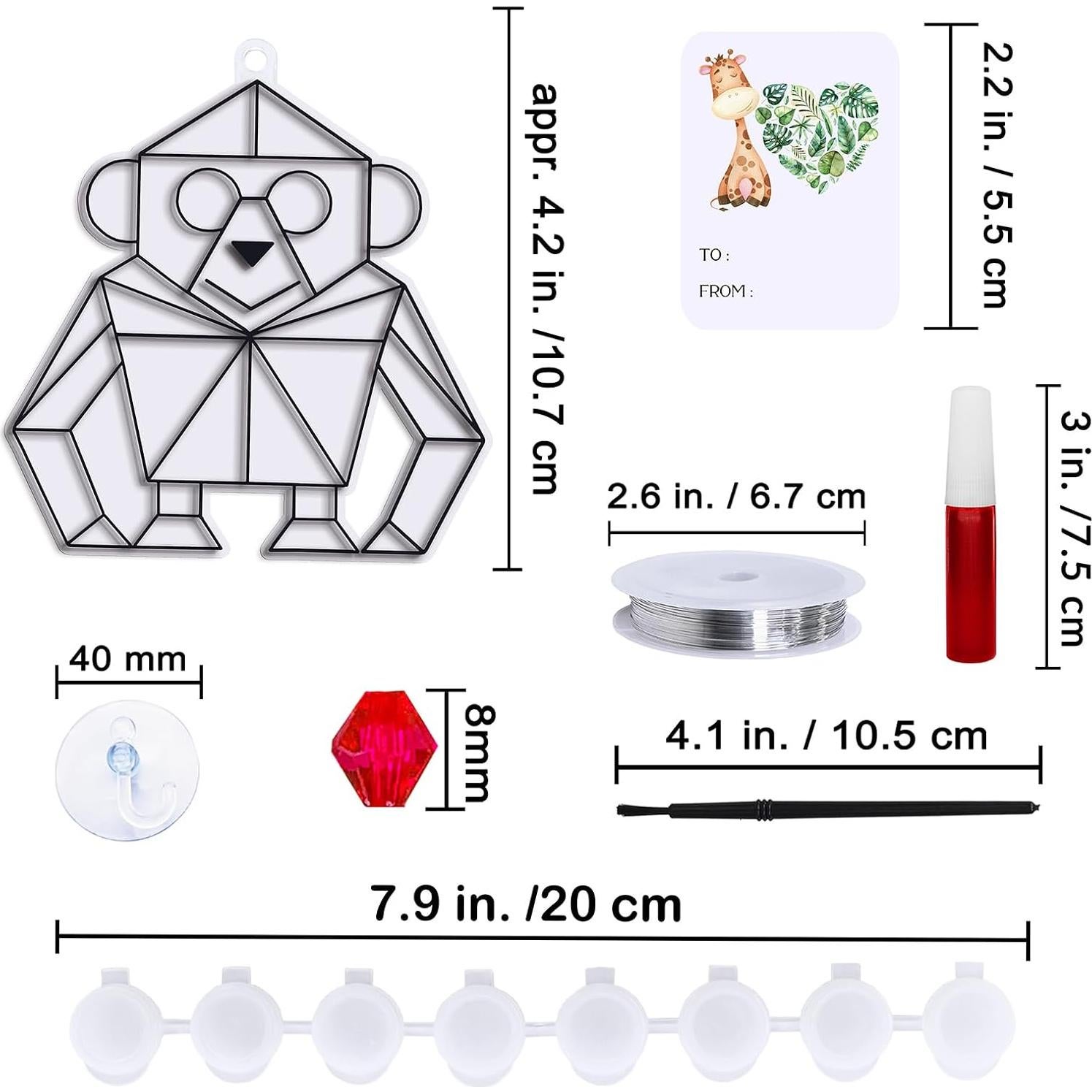 Kit de Manualidades Winlyn 27 Atrapa Rayos Animales Selva
