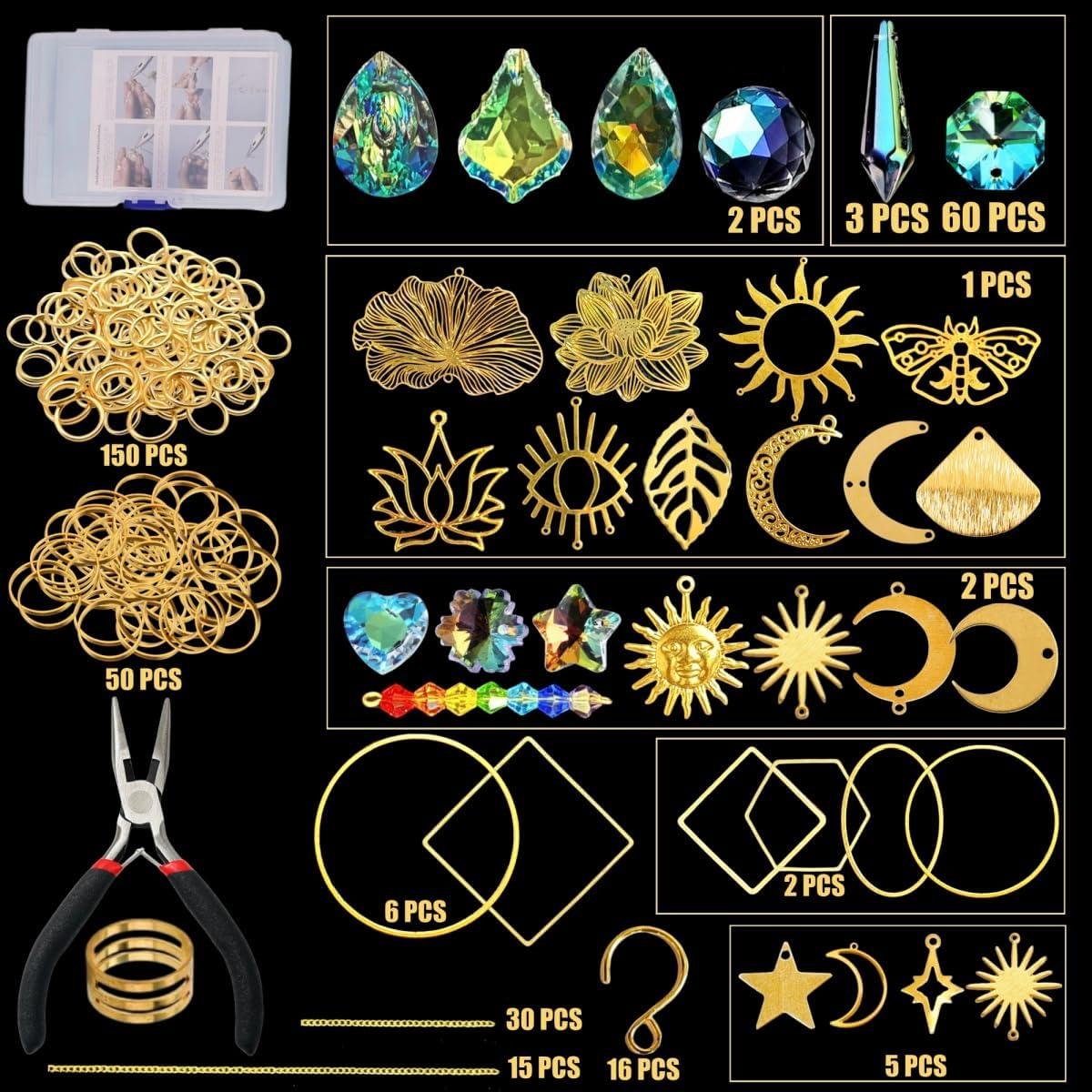 Kit de Atrapa Rayos de Sol IcosaMro 400 Piezas Cristales DIY