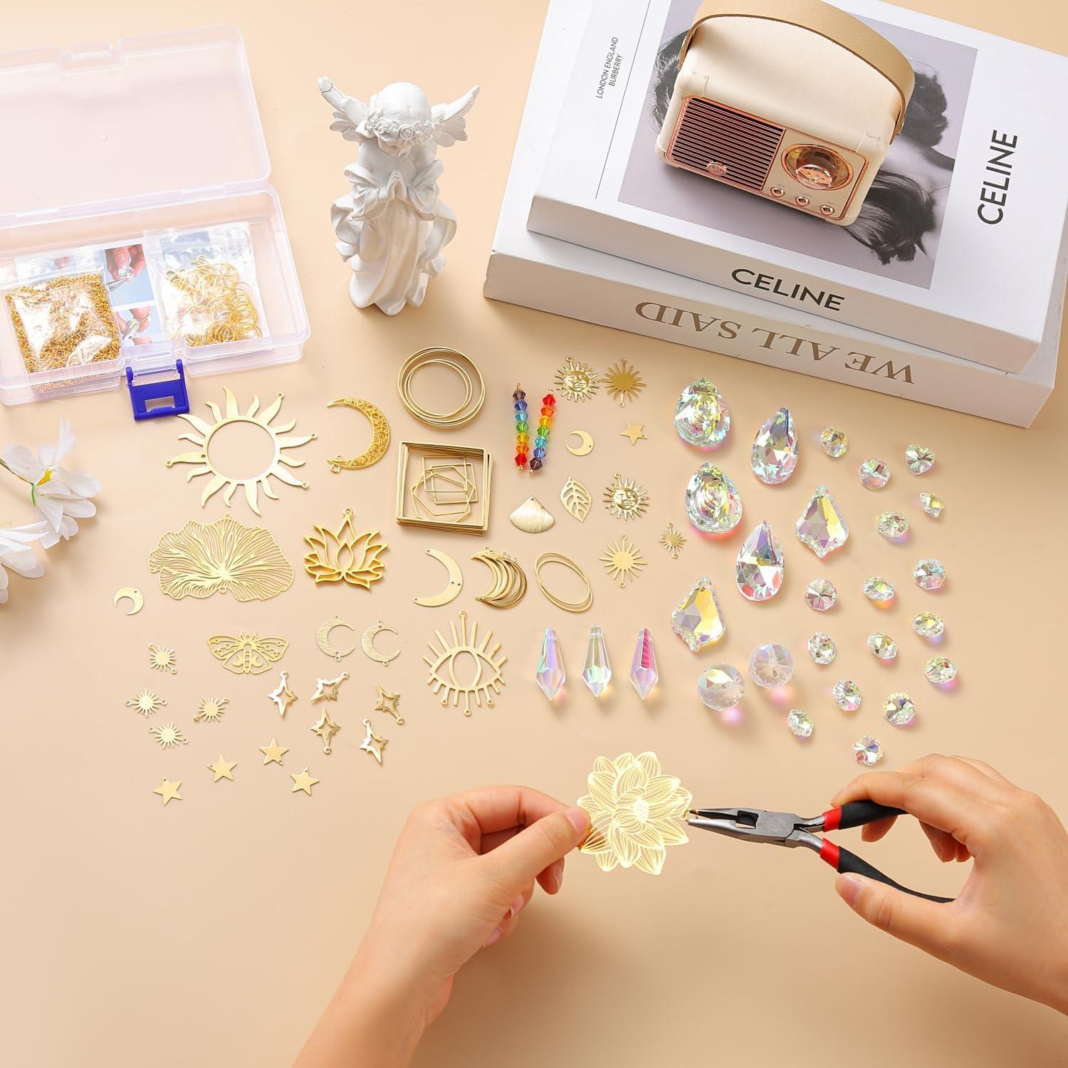 Kit de Atrapa Rayos de Sol IcosaMro 400 Piezas Cristales DIY