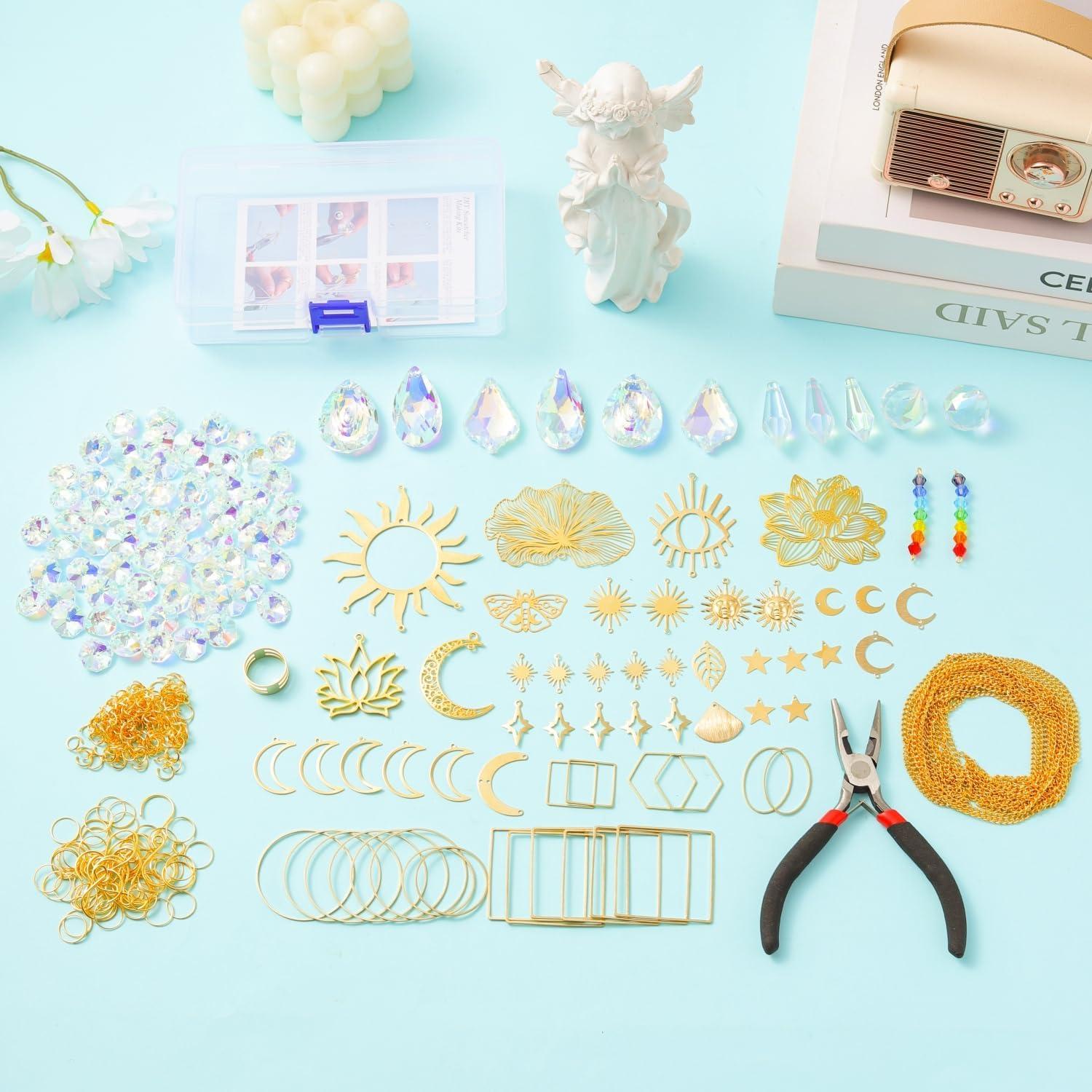 Kit de Atrapa Rayos de Sol IcosaMro 400 Piezas Cristales DIY