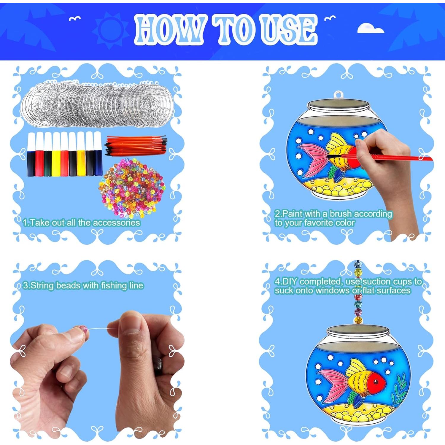 Kit de Manualidades Atrapa Rayos Ayhuhra 30 Sets Pecera