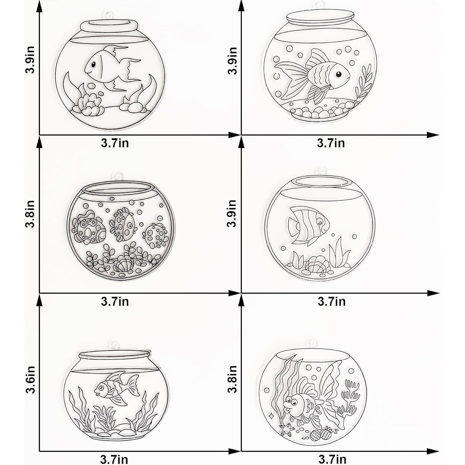Kit de Manualidades Atrapa Rayos Ayhuhra 30 Sets Pecera