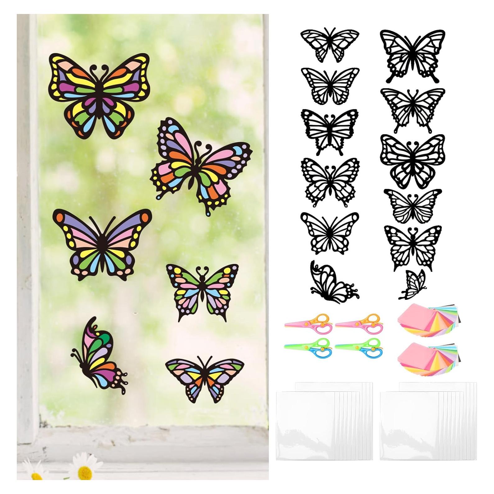 Kits de Manualidades de Mariposa ZEELONA 24 Piezas DIY Colorido