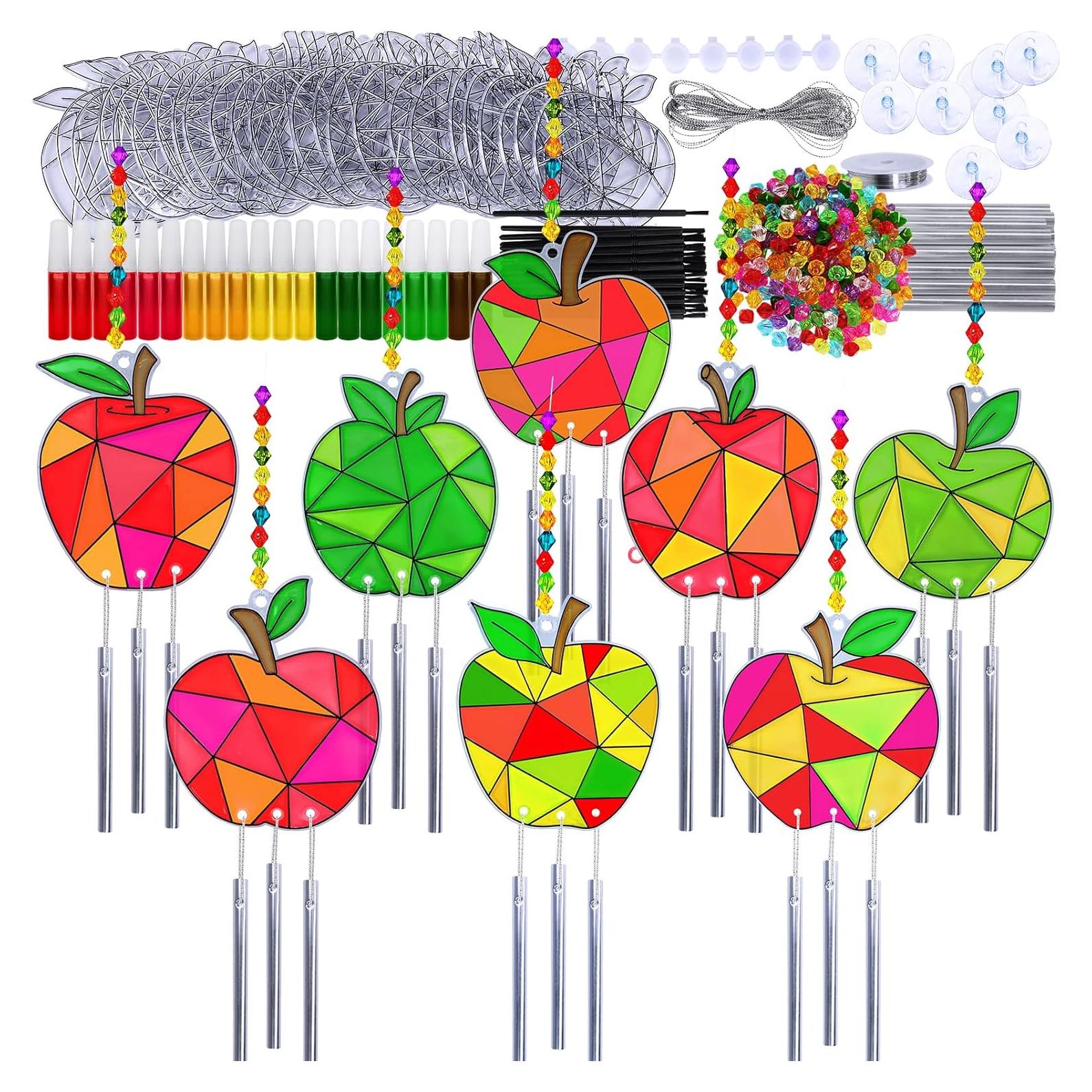 Kit de Atrapa Sol de Manzana Winlyn - 24 Piezas, Pintura y Campanas