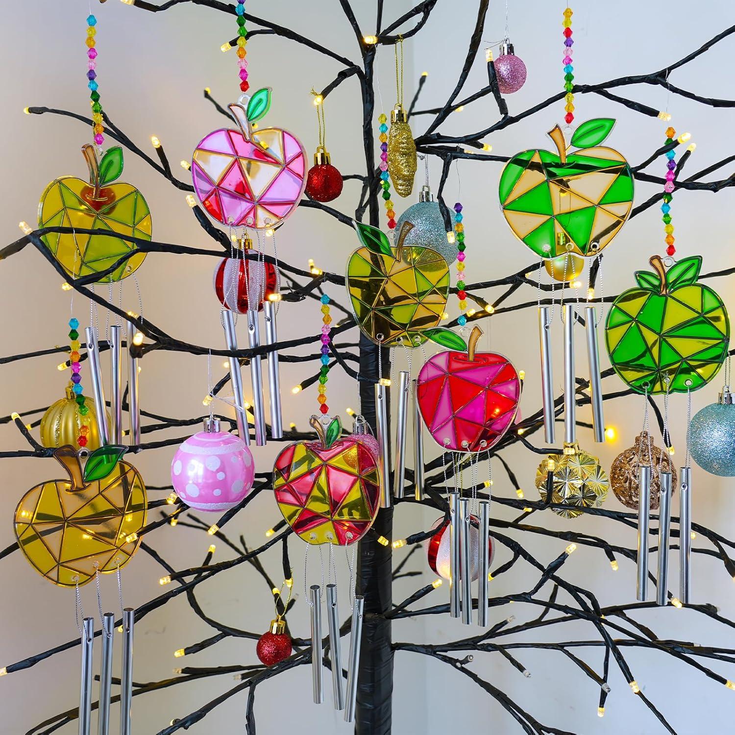 Kit de Atrapa Sol de Manzana Winlyn - 24 Piezas, Pintura y Campanas