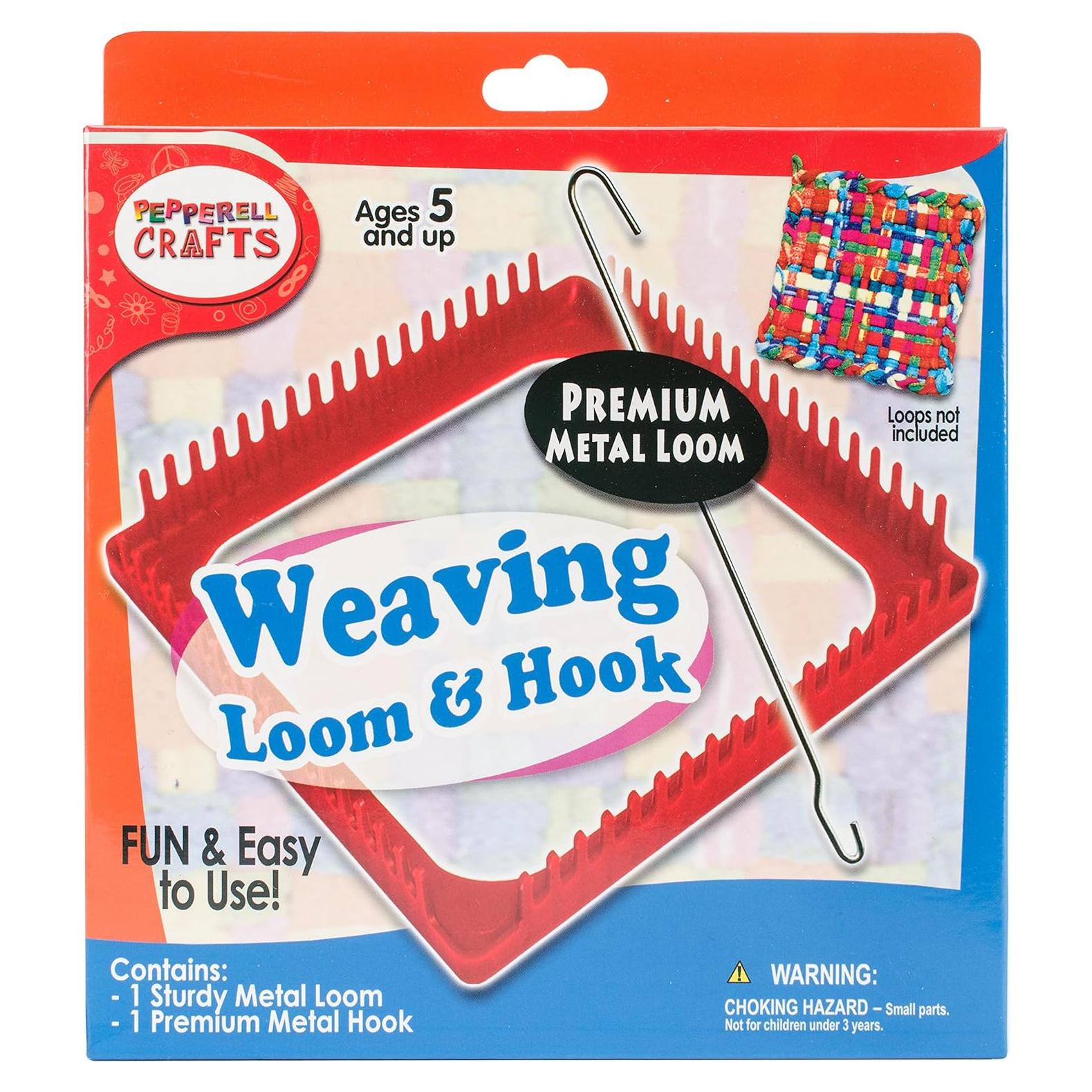 Juego de Telar y Gancho de Metal Pepperell 19cm Rosa