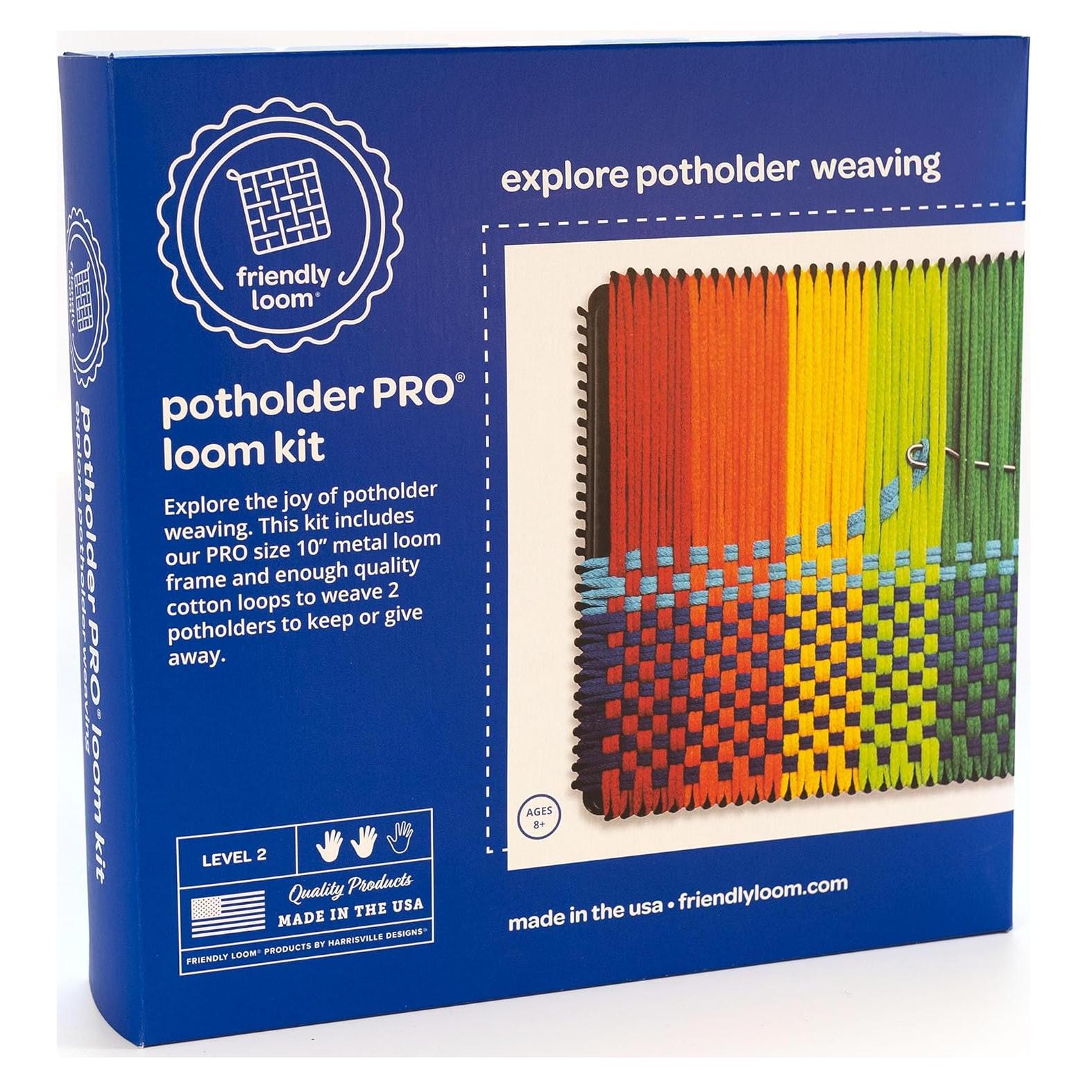 Kit de Tejido para Posavasos Harrisville 10x10 cm Metal Algodón